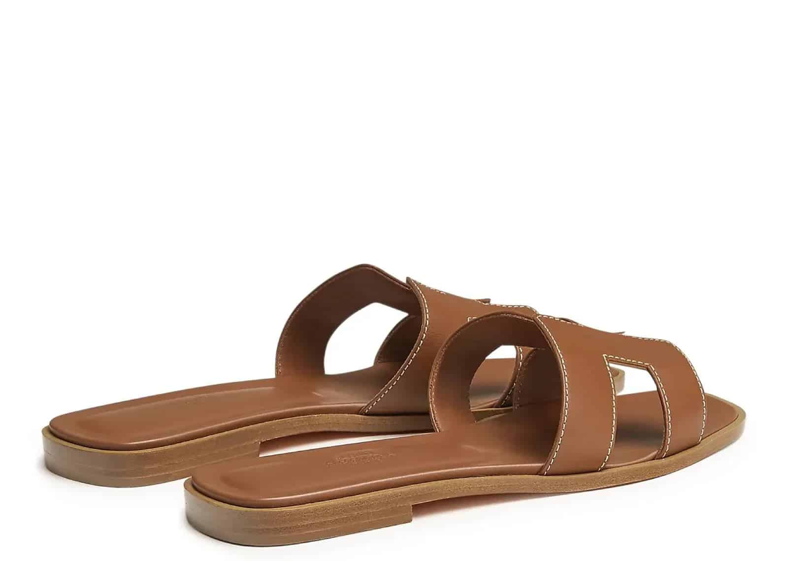 Hermes Oran Sandal Gold Box Calfskin Leather - Sneaker Türkiye