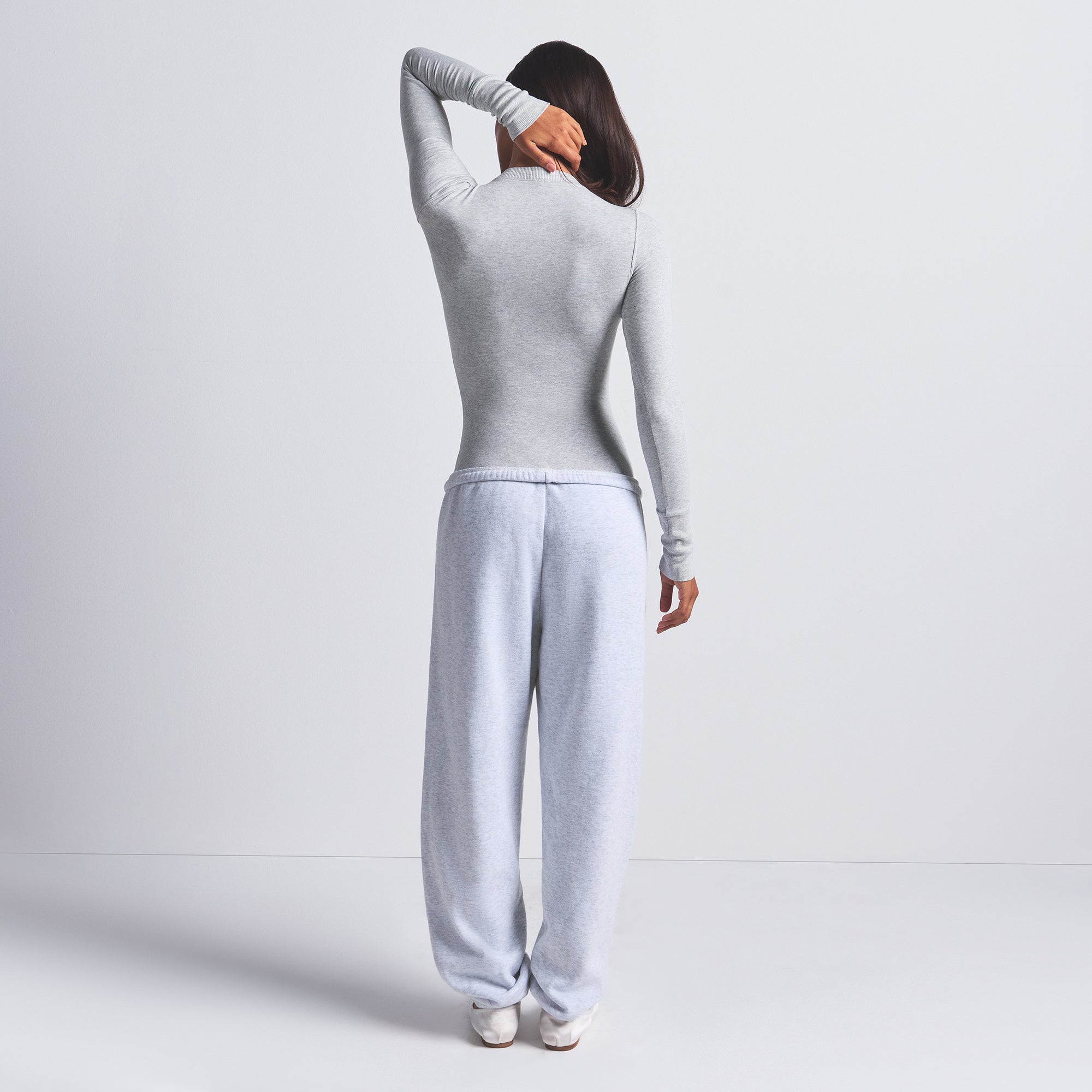 SKIMS COTTON FLEECE CLASSIC JOGGER | LIGHT HEATHER GREY - Sneaker Türkiye