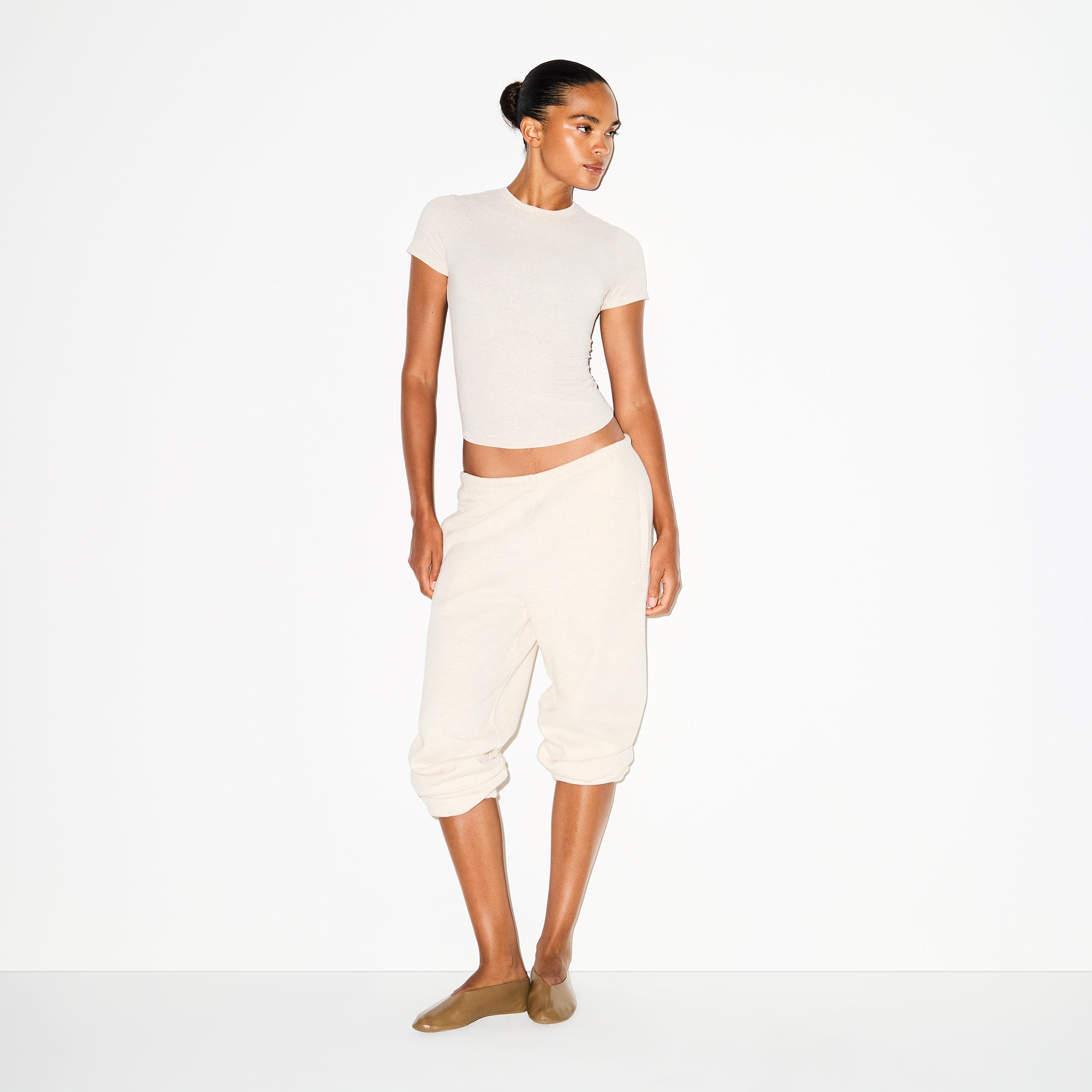 SKIMS COTTON FLEECE CLASSIC JOGGER | OATMEAL HEATHER - Sneaker Türkiye