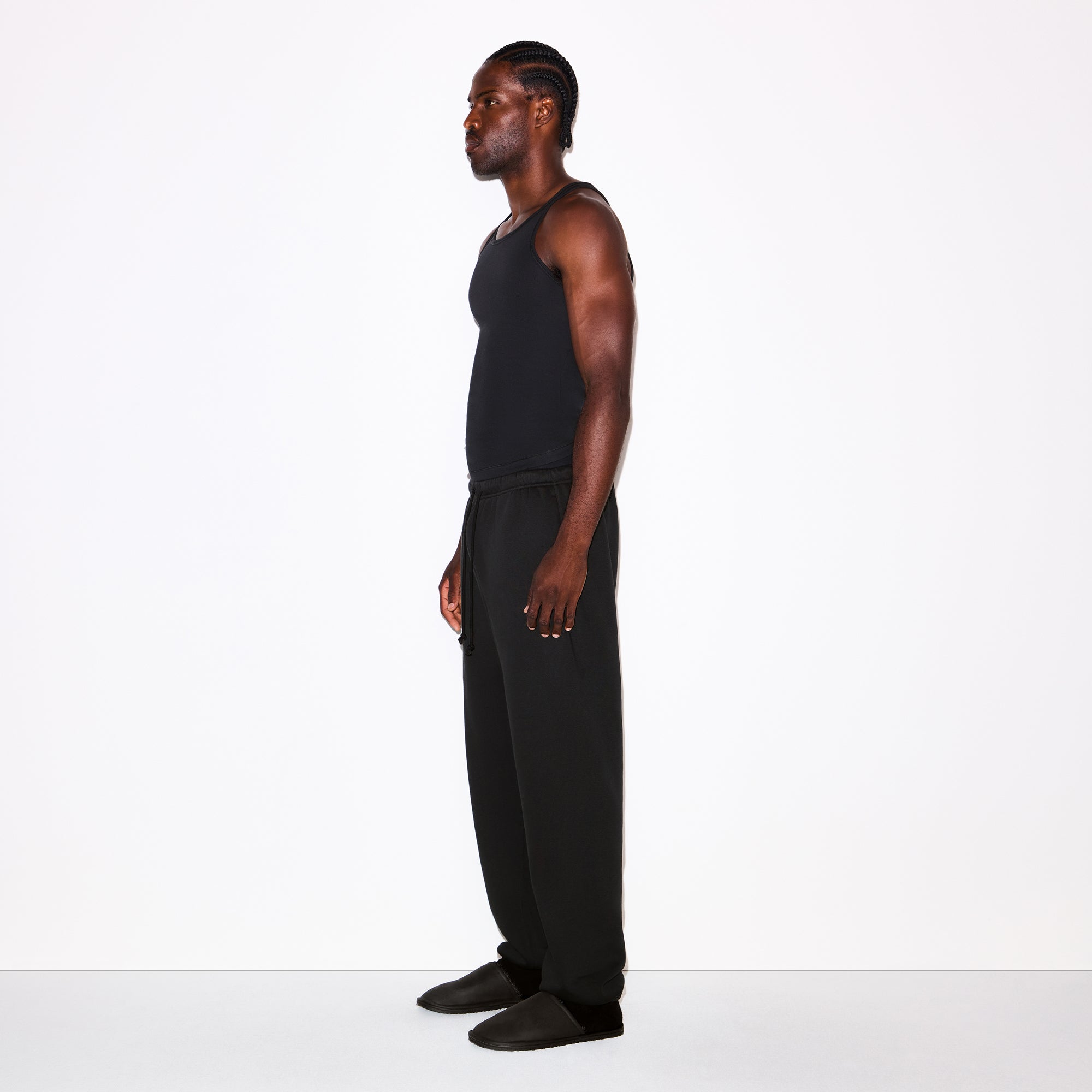 SKIMS FLEECE LOUNGE MENS RELAXED JOGGER | WASHED ONYX - Sneaker Türkiye