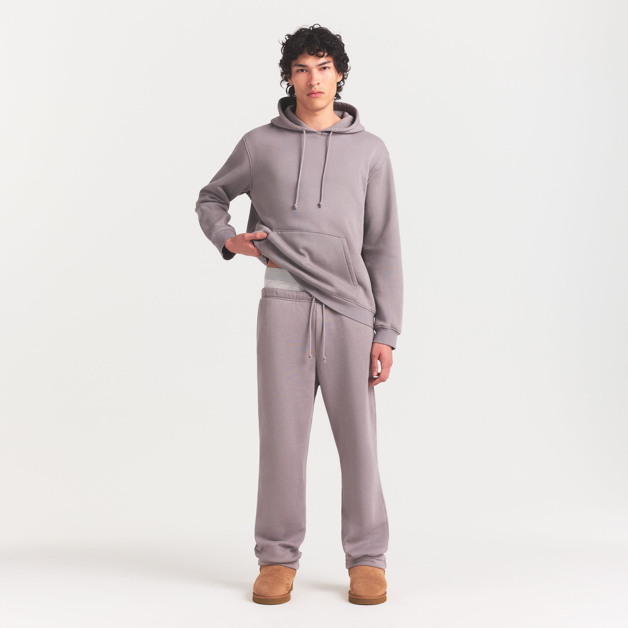 SKIMS FLEECE LOUNGE MENS CLASSIC STRAIGHT LEG PANT | SHADOW - Sneaker Türkiye