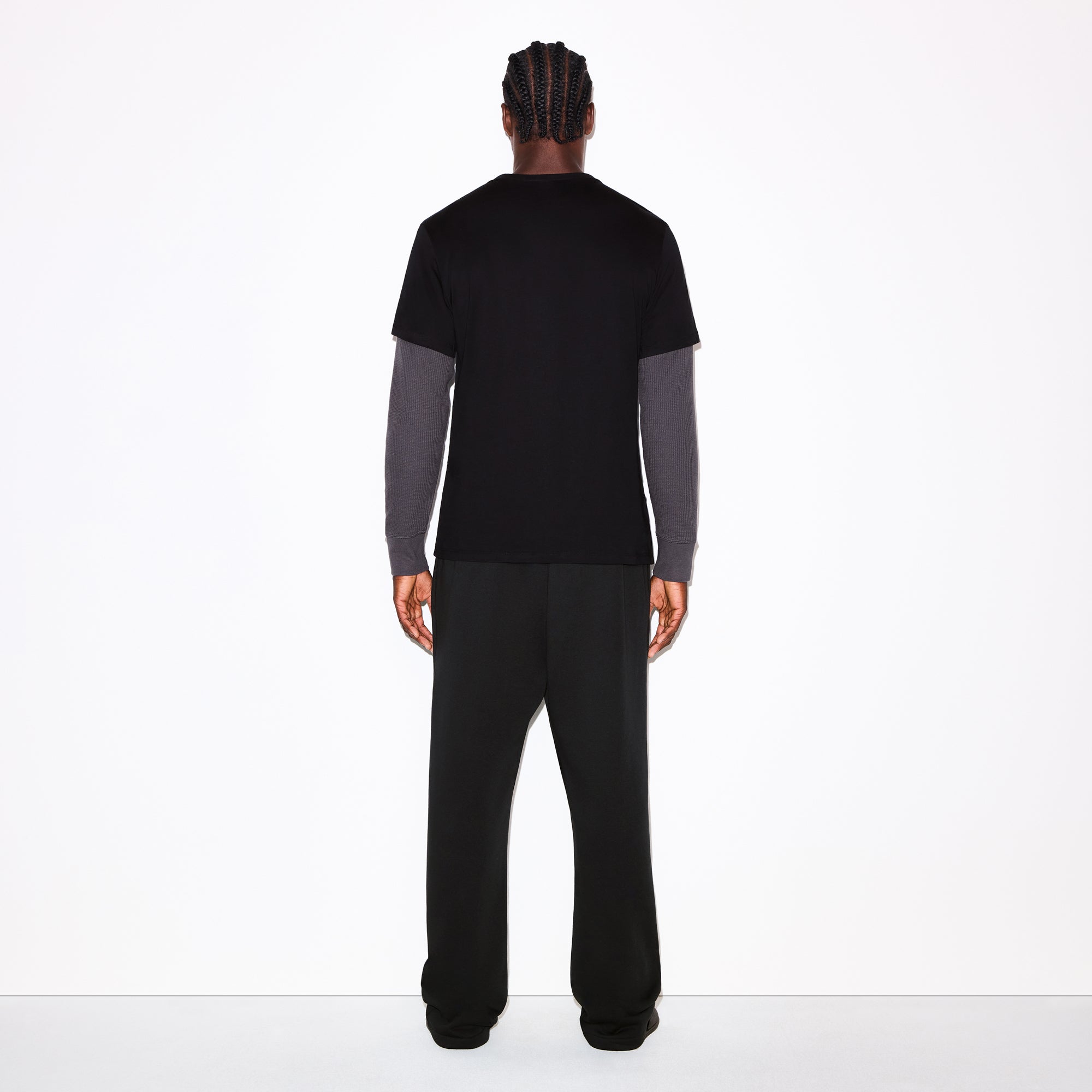 SKIMS FLEECE LOUNGE MENS CLASSIC STRAIGHT LEG PANT | WASHED ONYX - Sneaker Türkiye