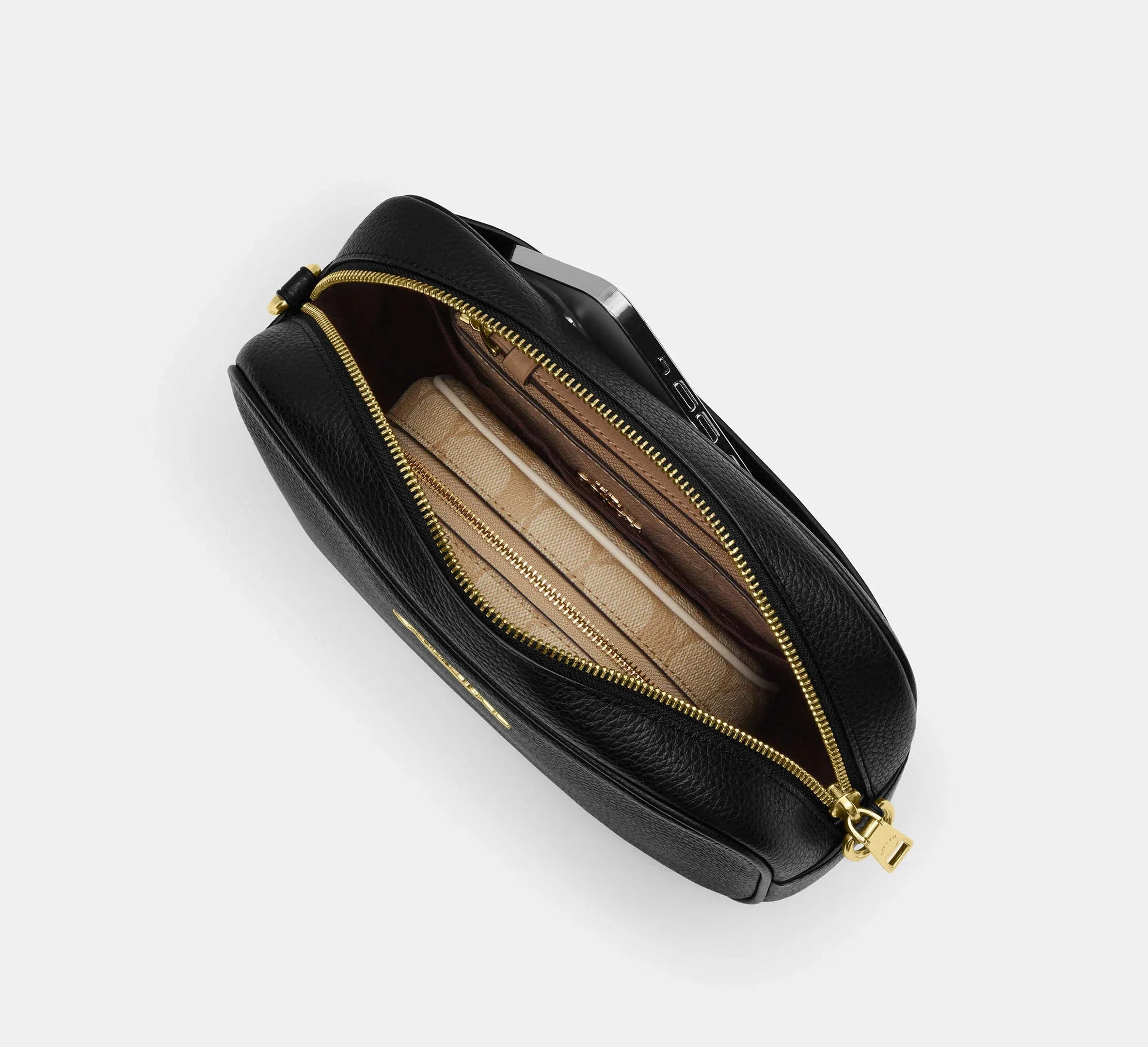 Coach Jamie Camera Bag In Signature – Gold/White/Chalk - Sneaker Türkiye