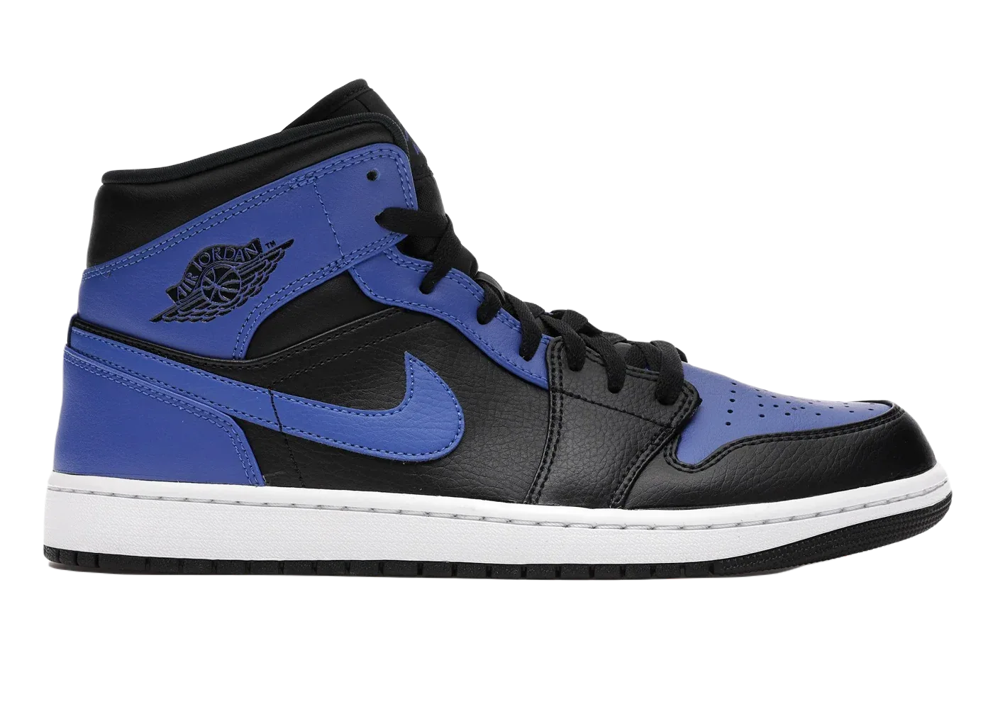 Nike Air Jordan 1 Mid Hyper Royal Tumbled Leather - Sneaker Türkiye