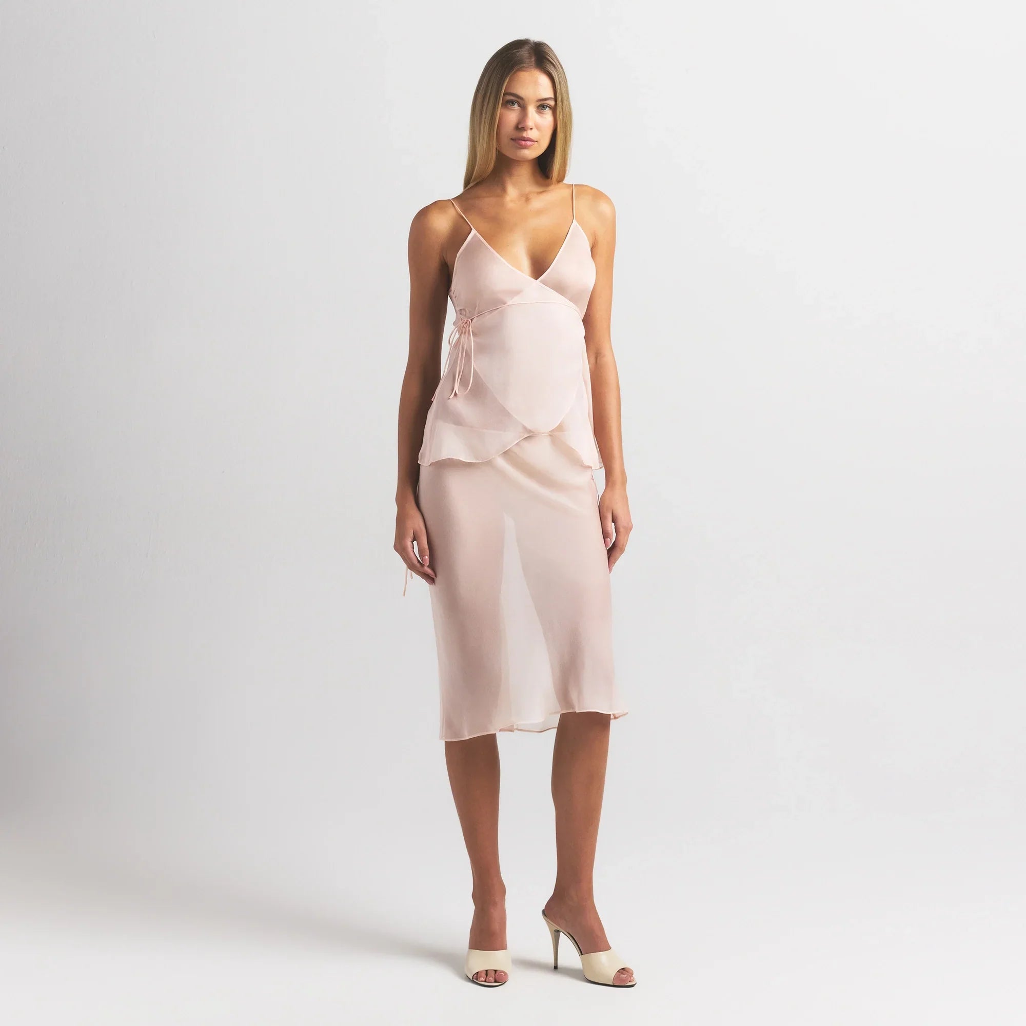 SKIMS ROMANCE TIE SIDE MIDI SKIRT | PRIMROSE - Sneaker Türkiye