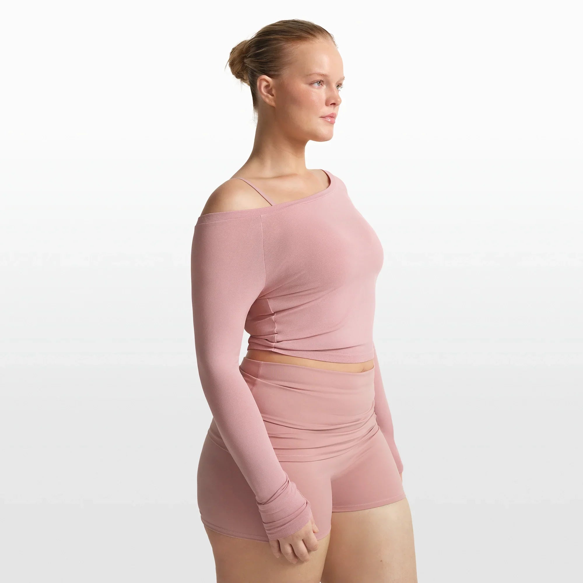 NikeSKIMS STRETCH KNIT LONG SLEEVE BOATNECK TOP | HIMALAYAN - Sneaker Türkiye