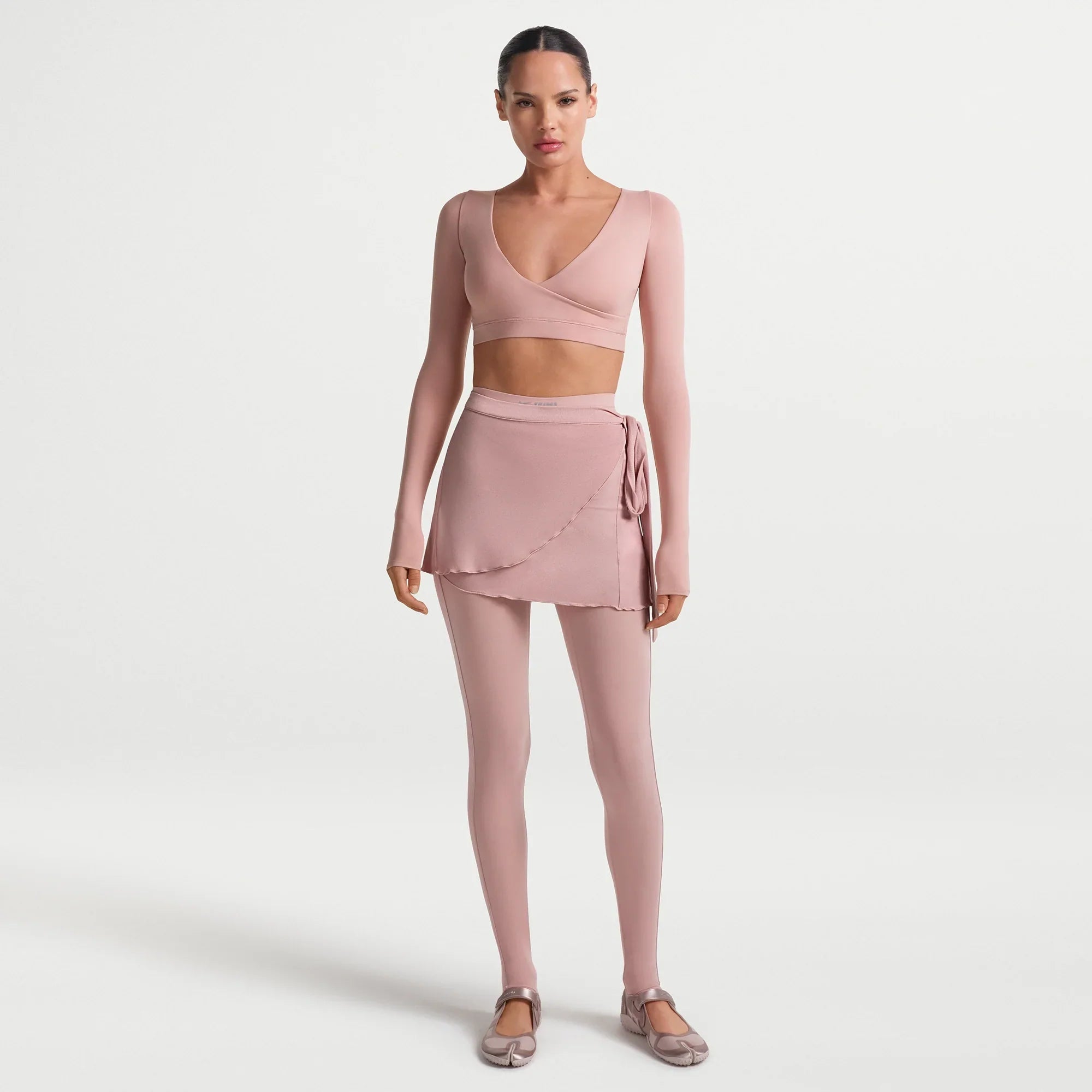 NikeSKIMS MATTE WRAP LONG SLEEVE CROPPED TOP | HIMALAYAN - Sneaker Türkiye