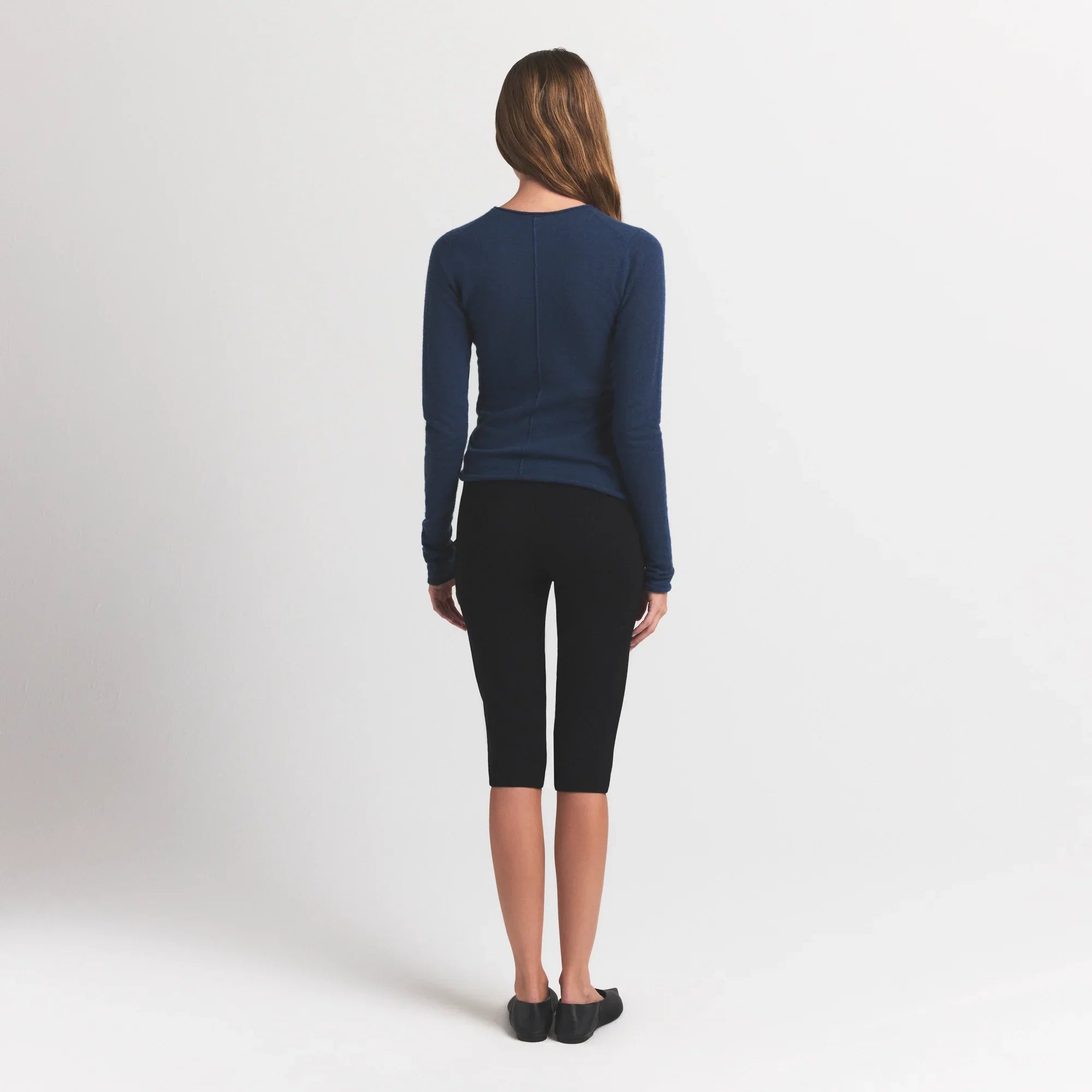 SKIMS FEATHERWEIGHT CASHMERE LONG SLEEVE TOP | INDIGO - Sneaker Türkiye