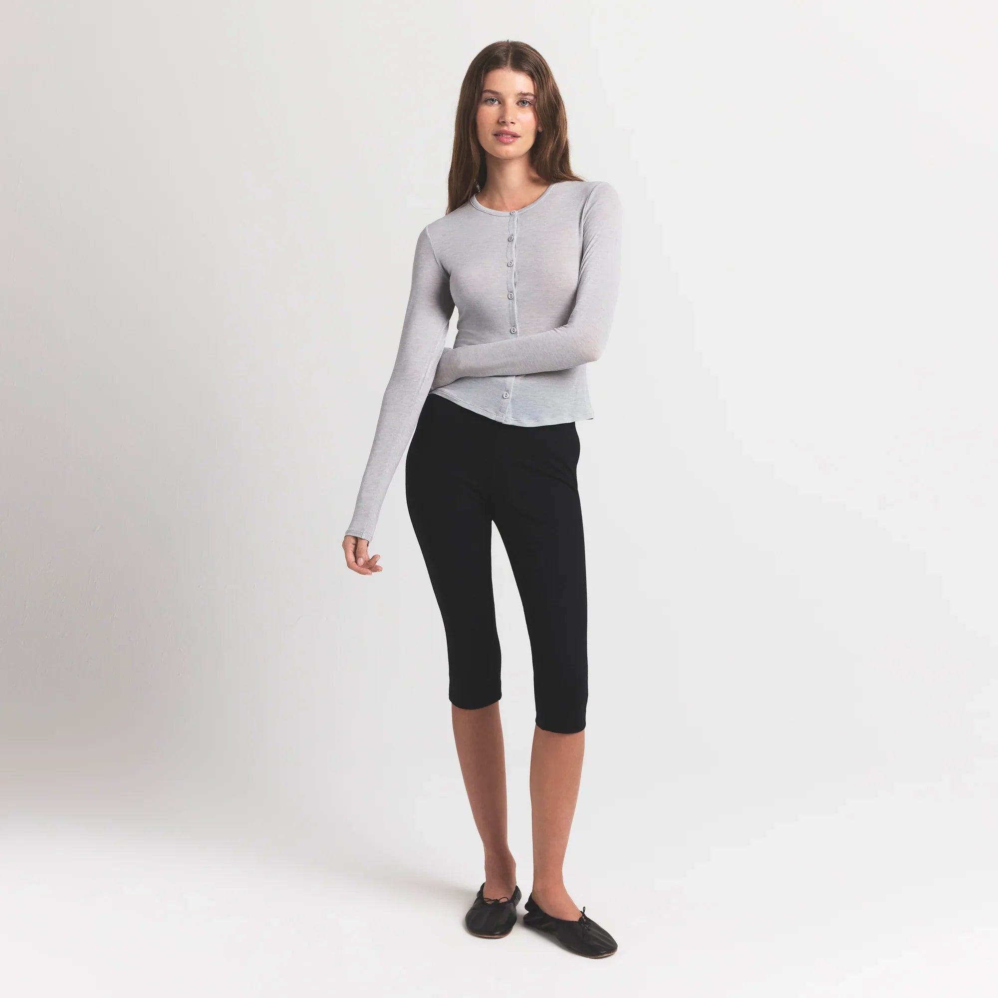 SKIMS SHEER MODAL CARDIGAN | HEATHER GREY - Sneaker Türkiye