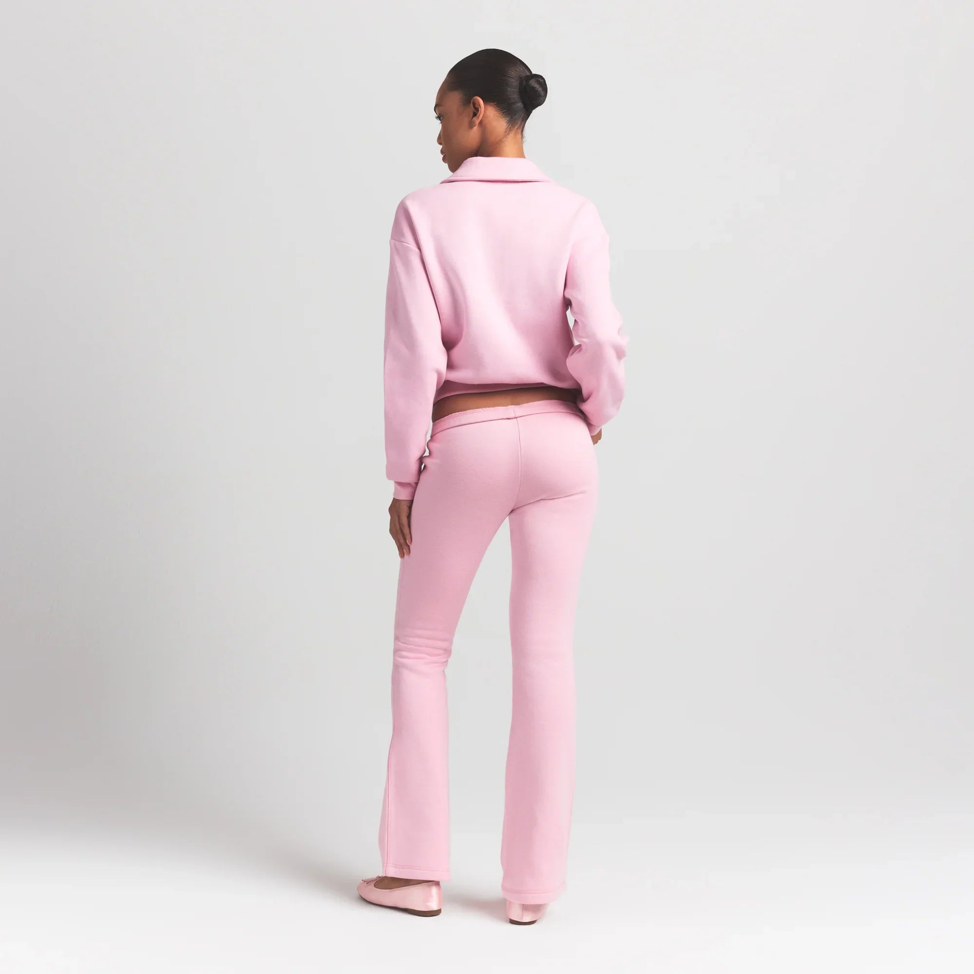 SKIMS COTTON FLEECE POLO SWEATSHIRT | HALITE - Sneaker Türkiye