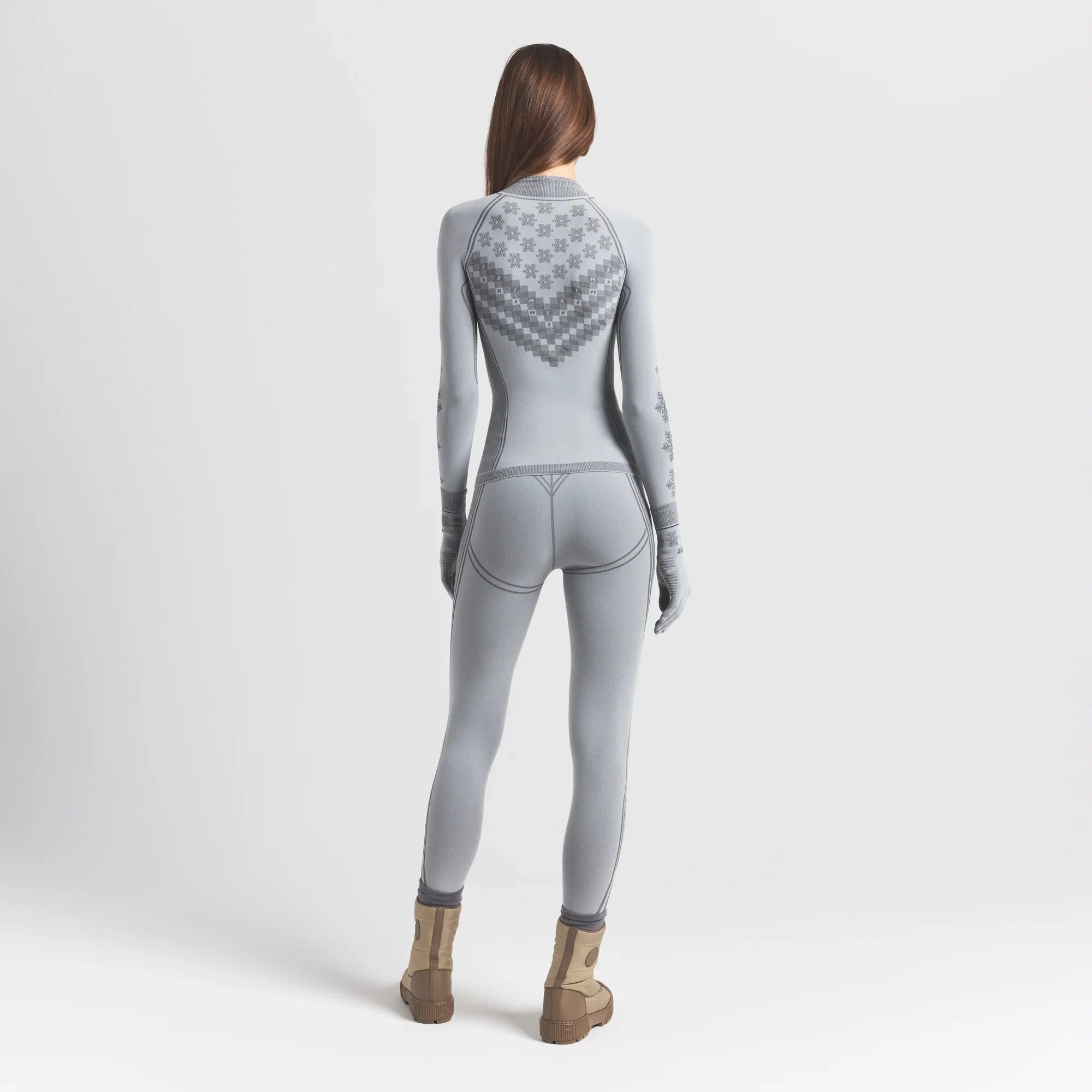 SKIMS FIRST LAYERS HALF ZIP LONG SLEEVE | MIRROR WINTER FAIR ISLE - Sneaker Türkiye
