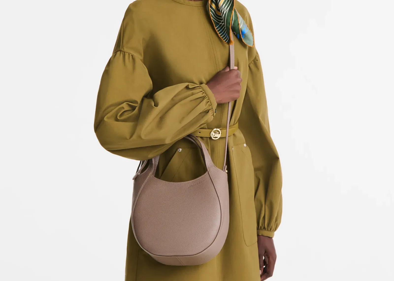 Longchamp Le Foulonné Small Handbag Taupe - Sneaker Türkiye