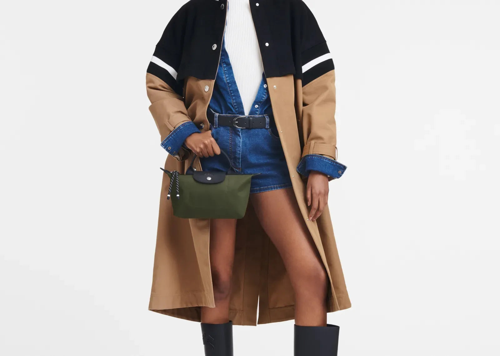 Longchamp Le Pliage Energy Pouch Khaki - Sneaker Türkiye