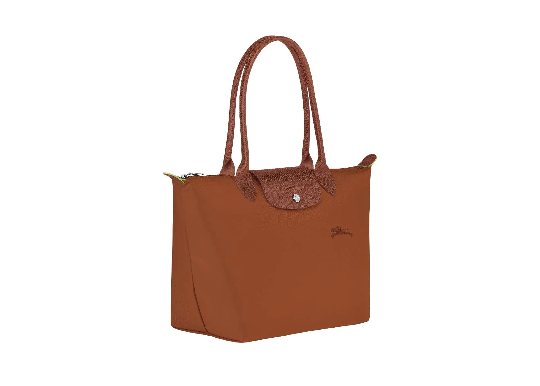 Longchamp Le Pliage Green Medium Tote Bag Cognac - Sneaker Türkiye
