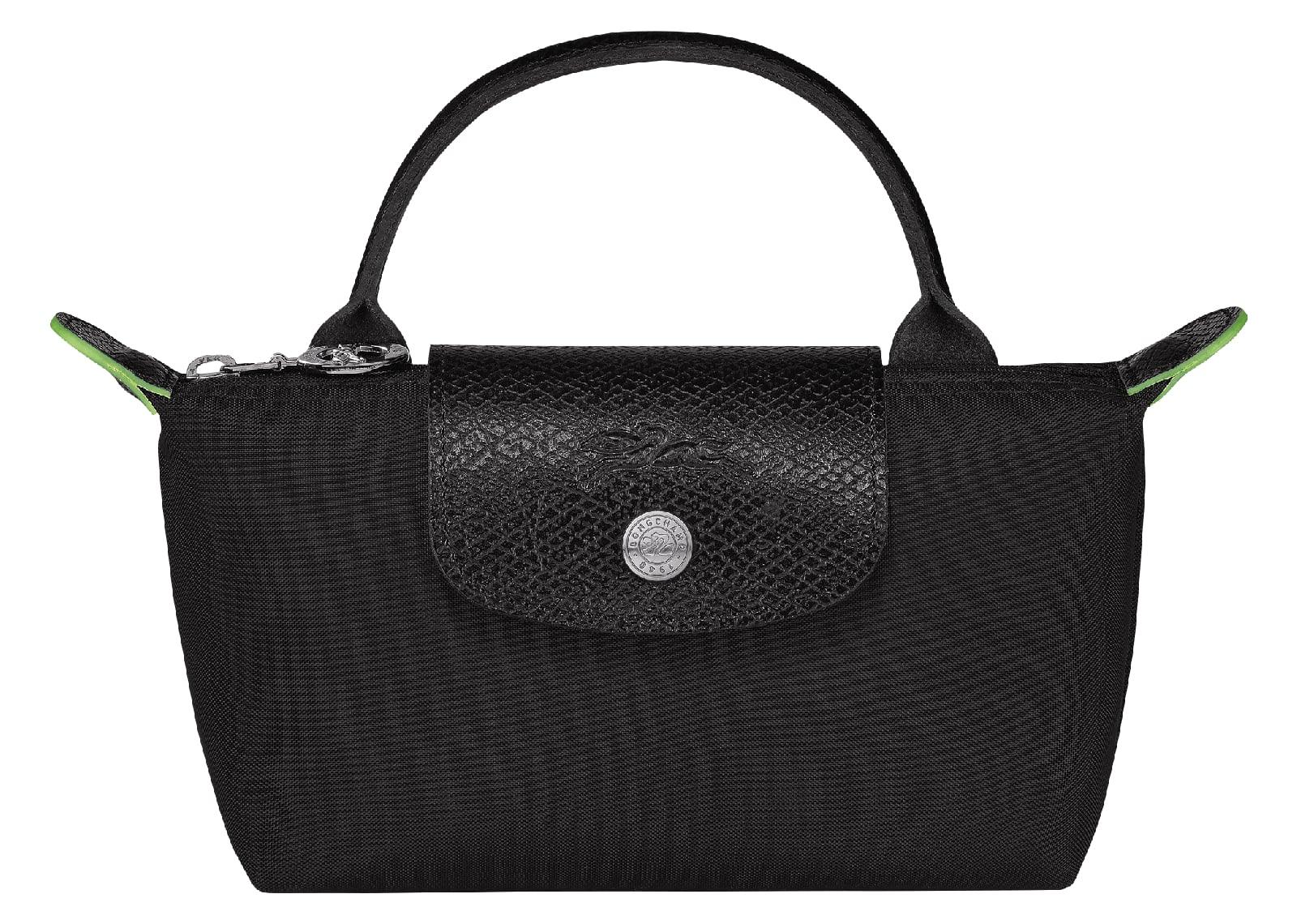 Longchamp Le Pliage Green Pouch With Handle Black - Sneaker Türkiye