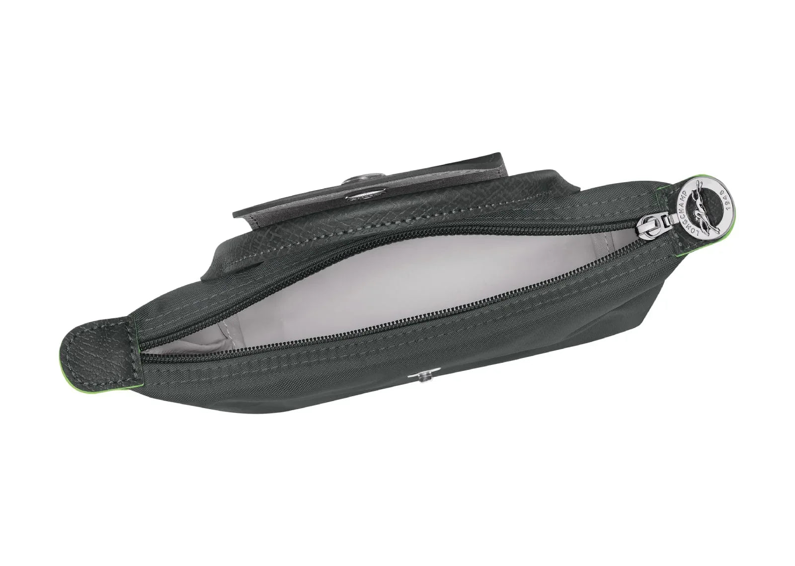 Longchamp Le Pliage Green Pouch With Handle Graphite - Sneaker Türkiye