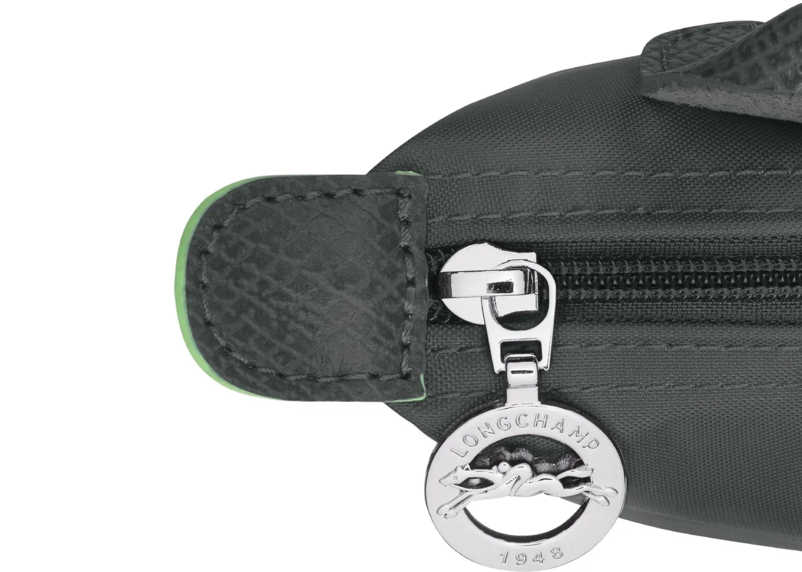 Longchamp Le Pliage Green Pouch With Handle Graphite - Sneaker Türkiye