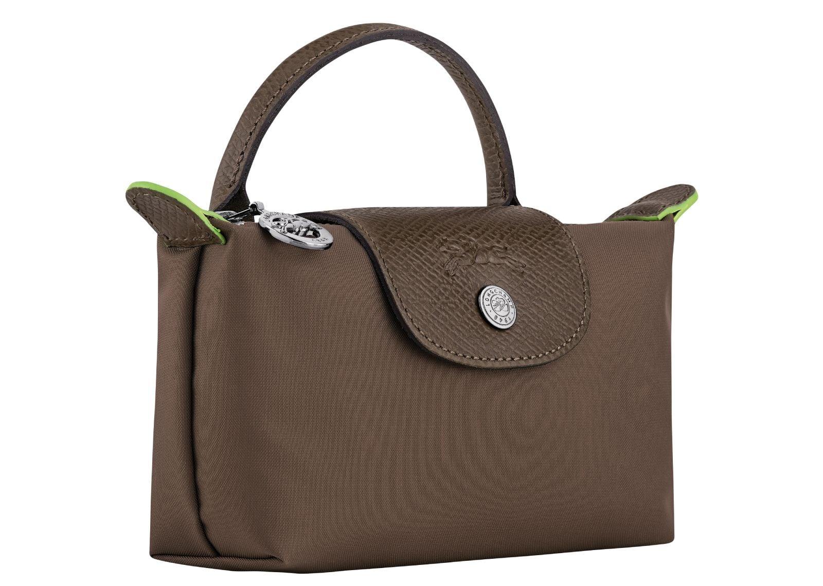 Longchamp Le Pliage Green Pouch With Handle Terra - Sneaker Türkiye