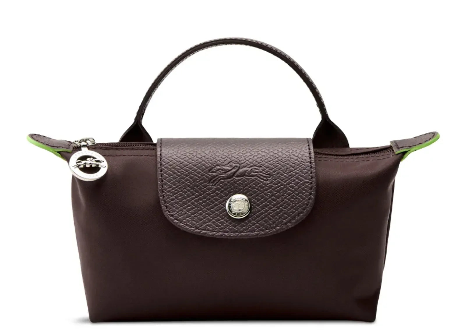Longchamp Le Pliage Green Pouch With Handle Mocha - Sneaker Türkiye