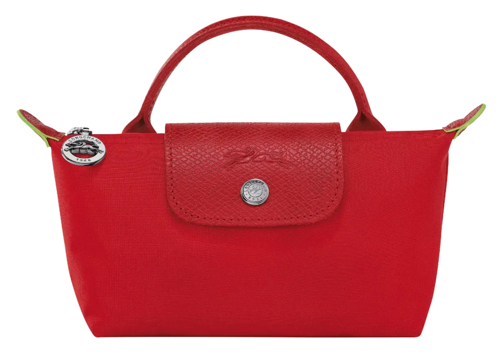 Longchamp Le Pliage Green Pouch With Handle Tomato - Sneaker Türkiye