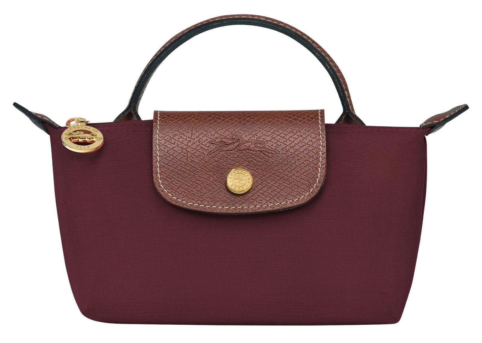 Longchamp Le Pliage Original Pouch With Handle Burgundy - Sneaker Türkiye