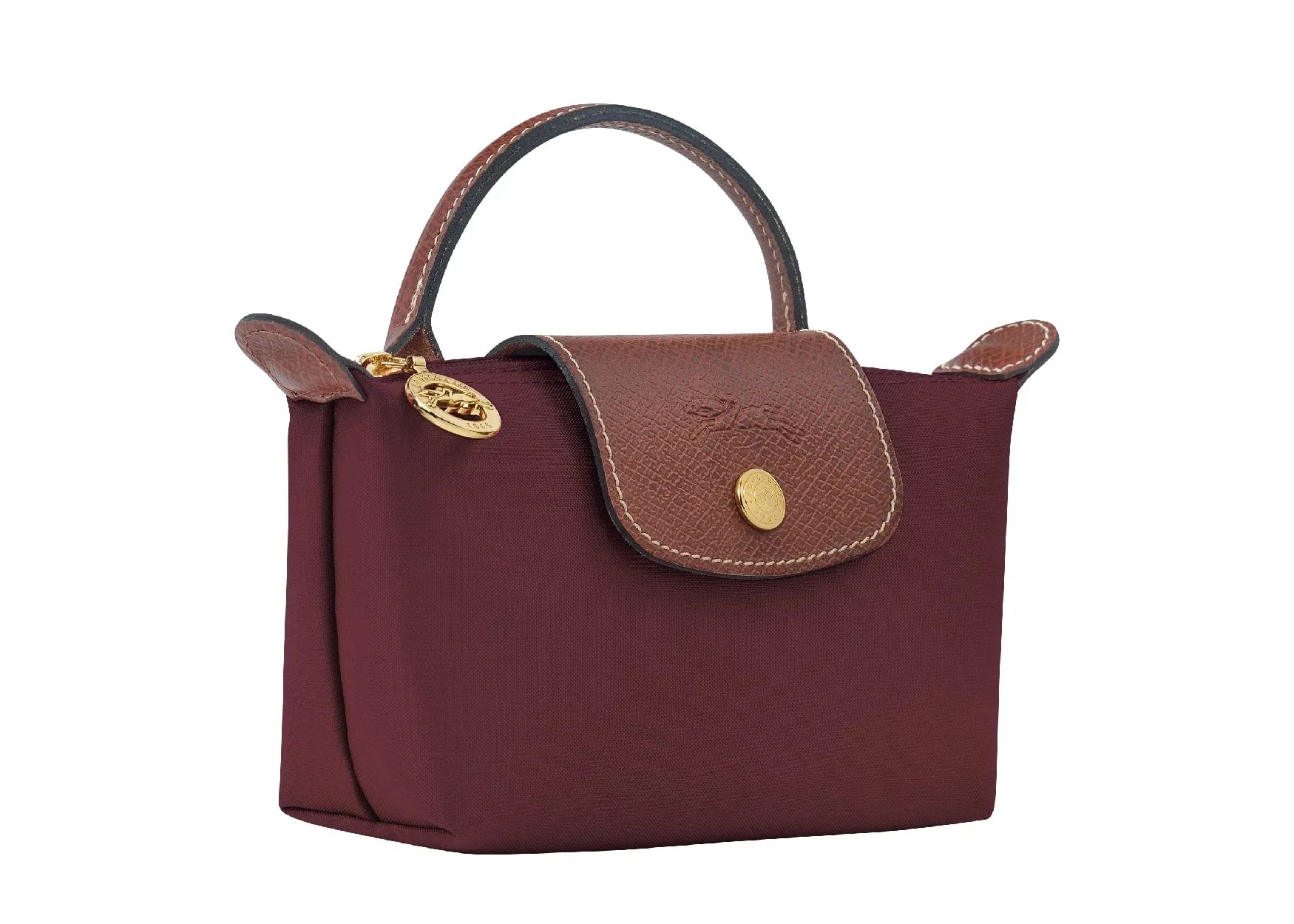 Longchamp Le Pliage Original Pouch With Handle Burgundy - Sneaker Türkiye