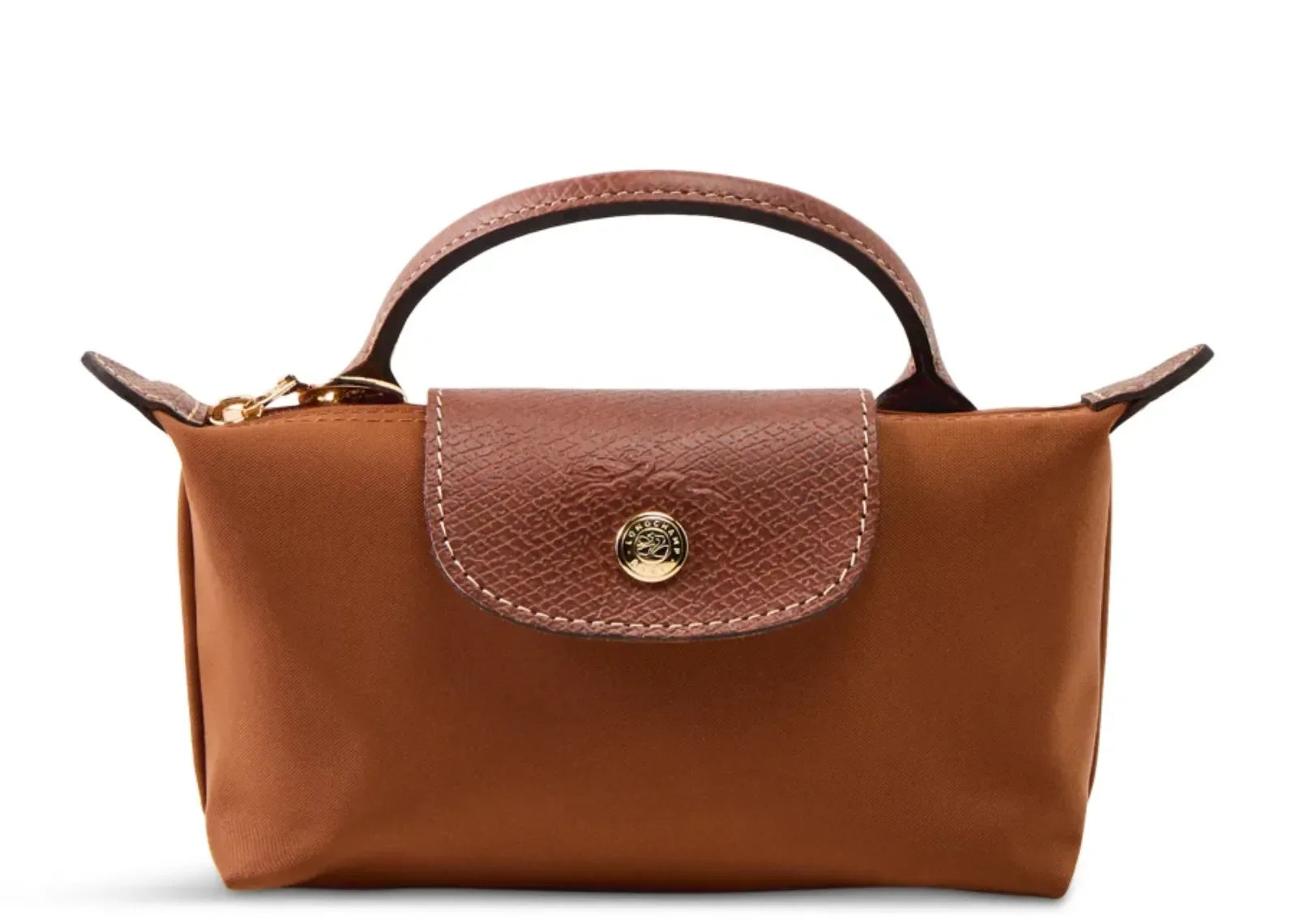 Longchamp Le Pliage Original Pouch With Handle Cognac - Sneaker Türkiye
