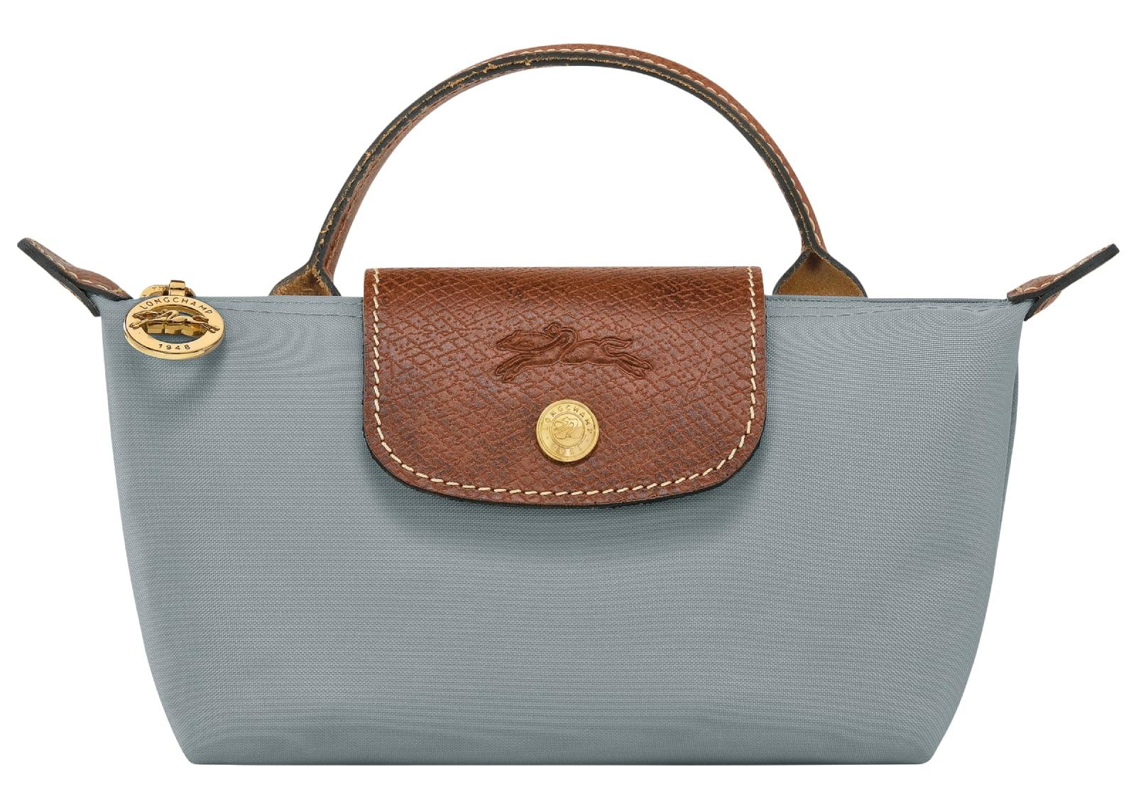 Longchamp Le Pliage Original Pouch With Handle Steel - Sneaker Türkiye