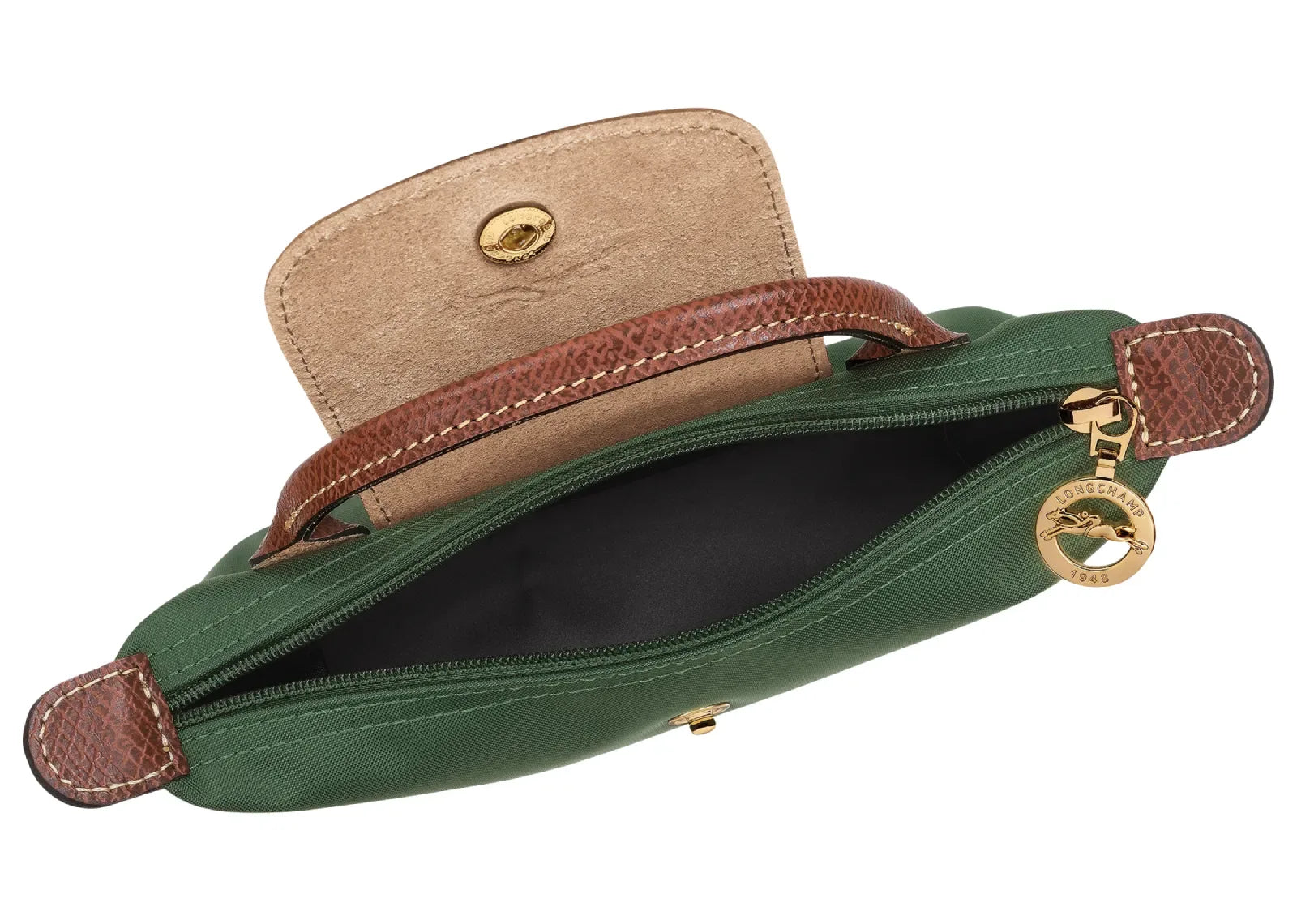 Longchamp Le Pliage Original Pouch With Handle British Green - Sneaker Türkiye