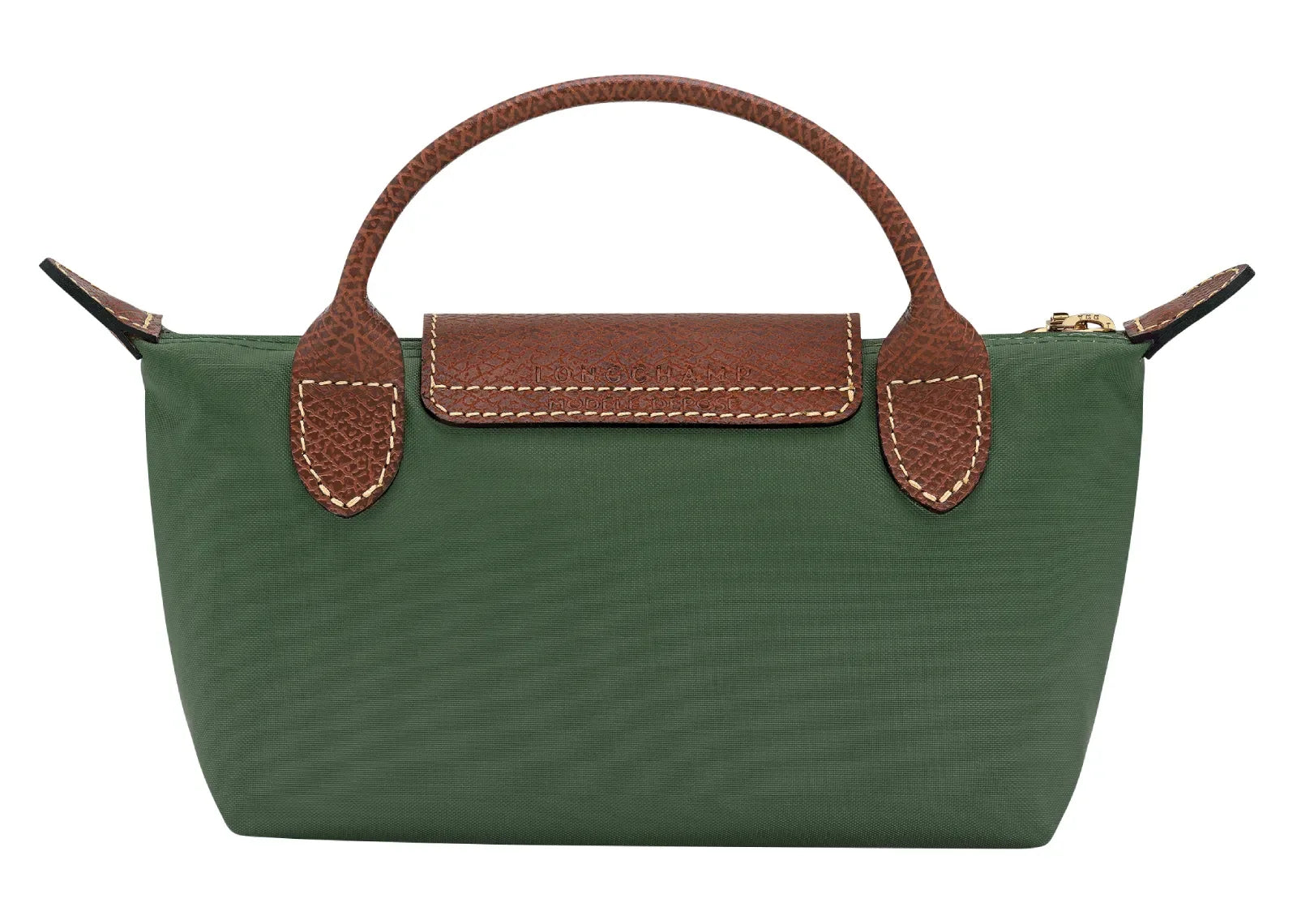 Longchamp Le Pliage Original Pouch With Handle British Green - Sneaker Türkiye