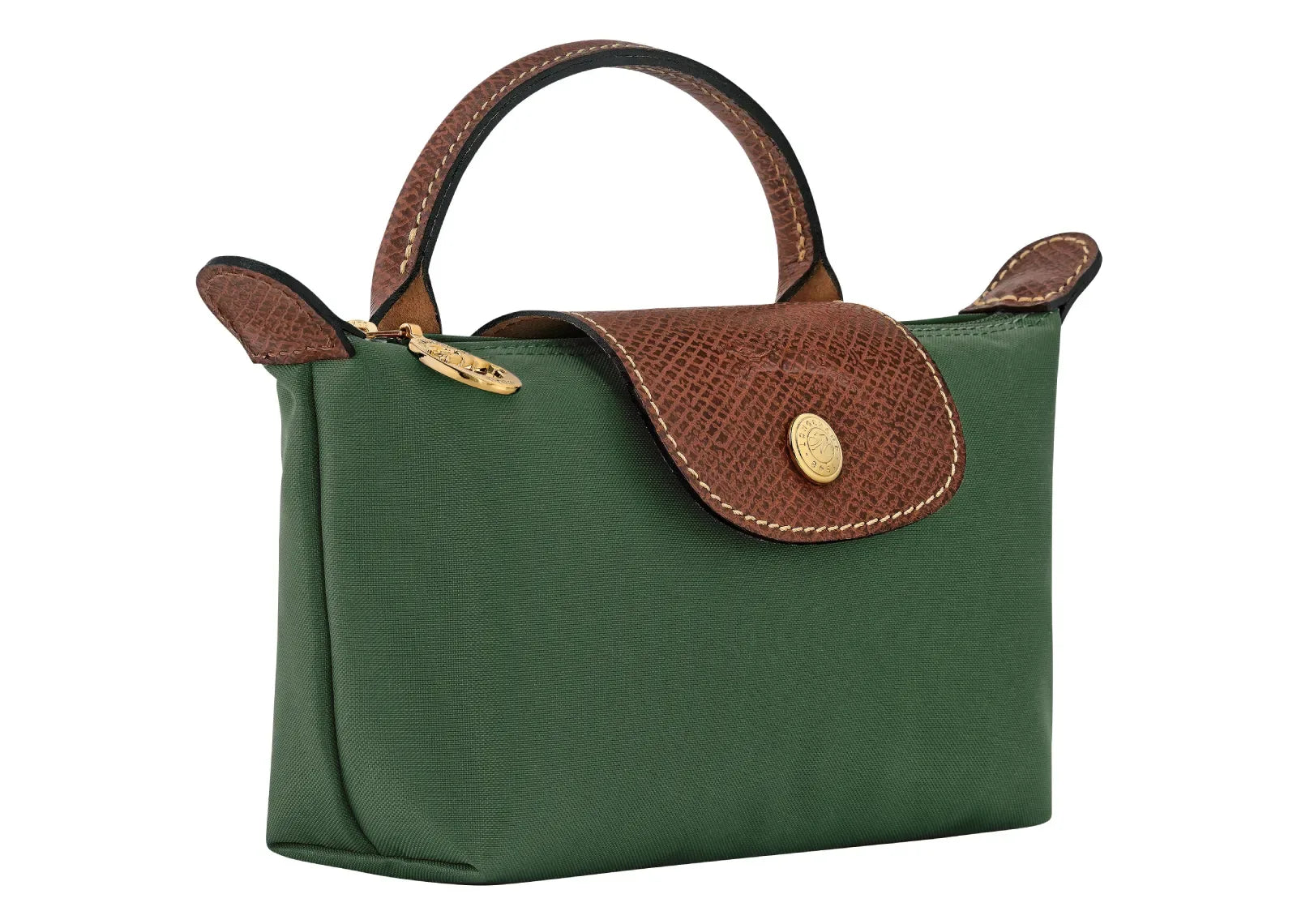 Longchamp Le Pliage Original Pouch With Handle British Green - Sneaker Türkiye