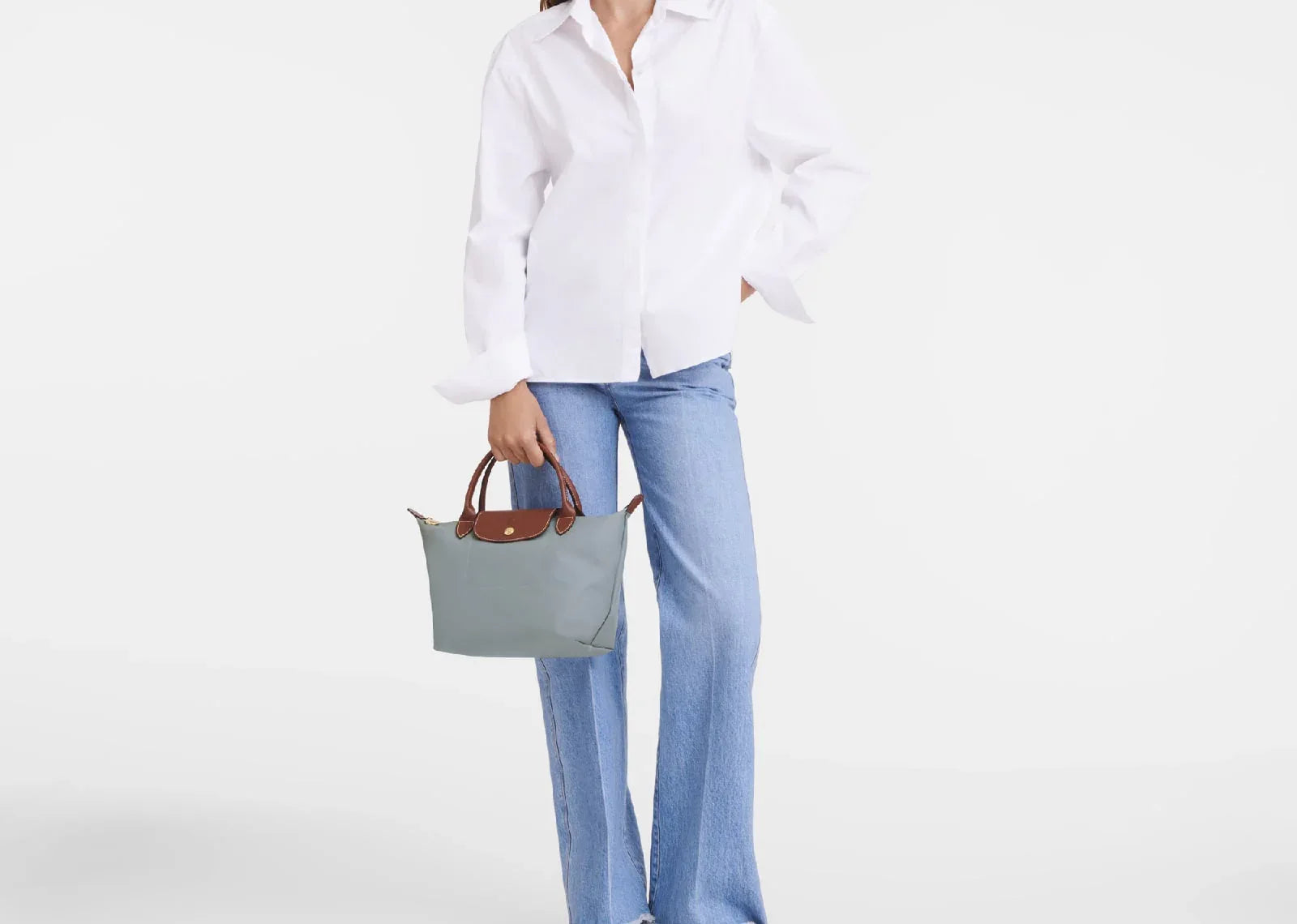 Longchamp Le Pliage Original Small Handbag Steel - Sneaker Türkiye