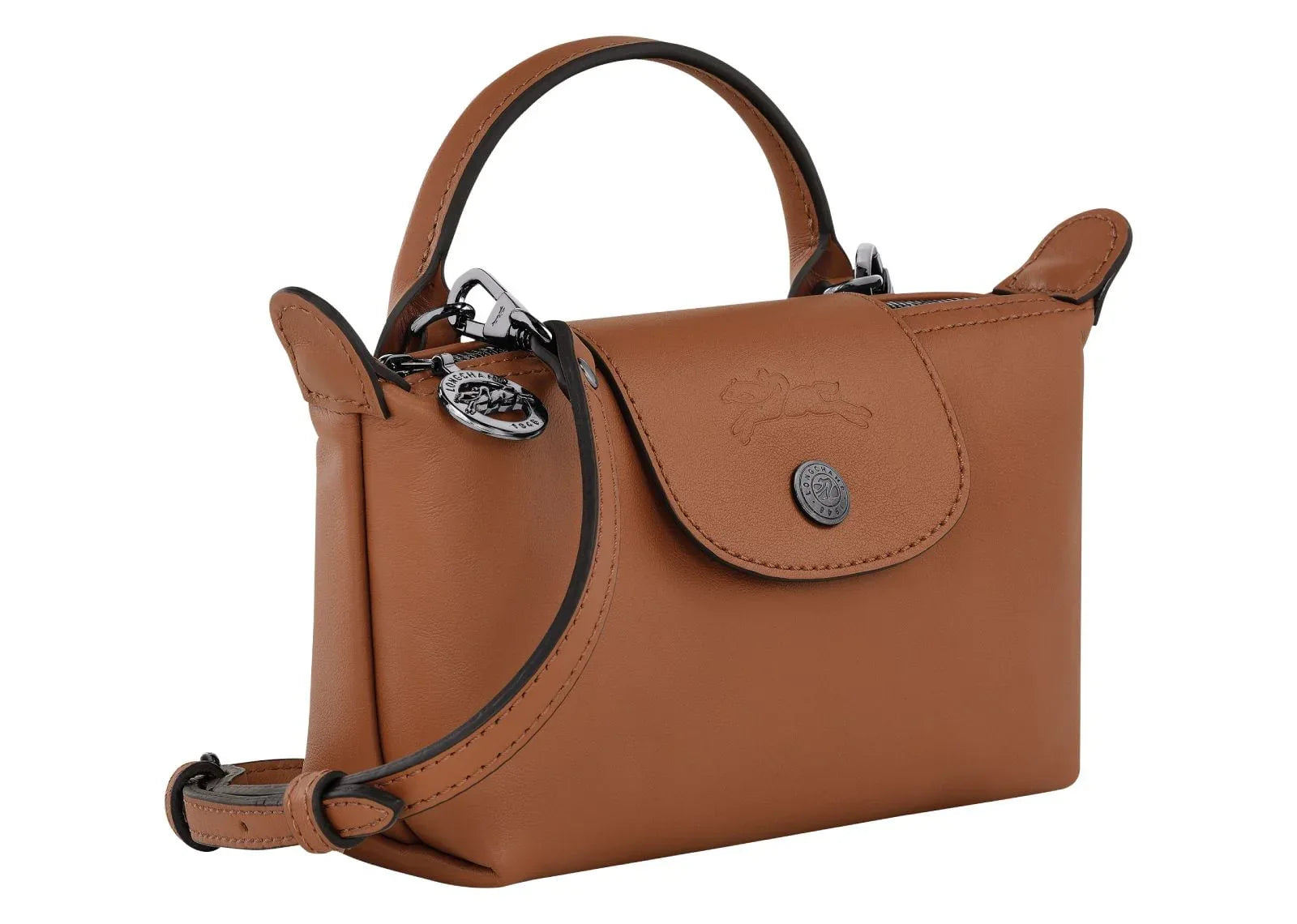 Longchamp Le Pliage Xtra XS Pouch Leather Cognac - Sneaker Türkiye