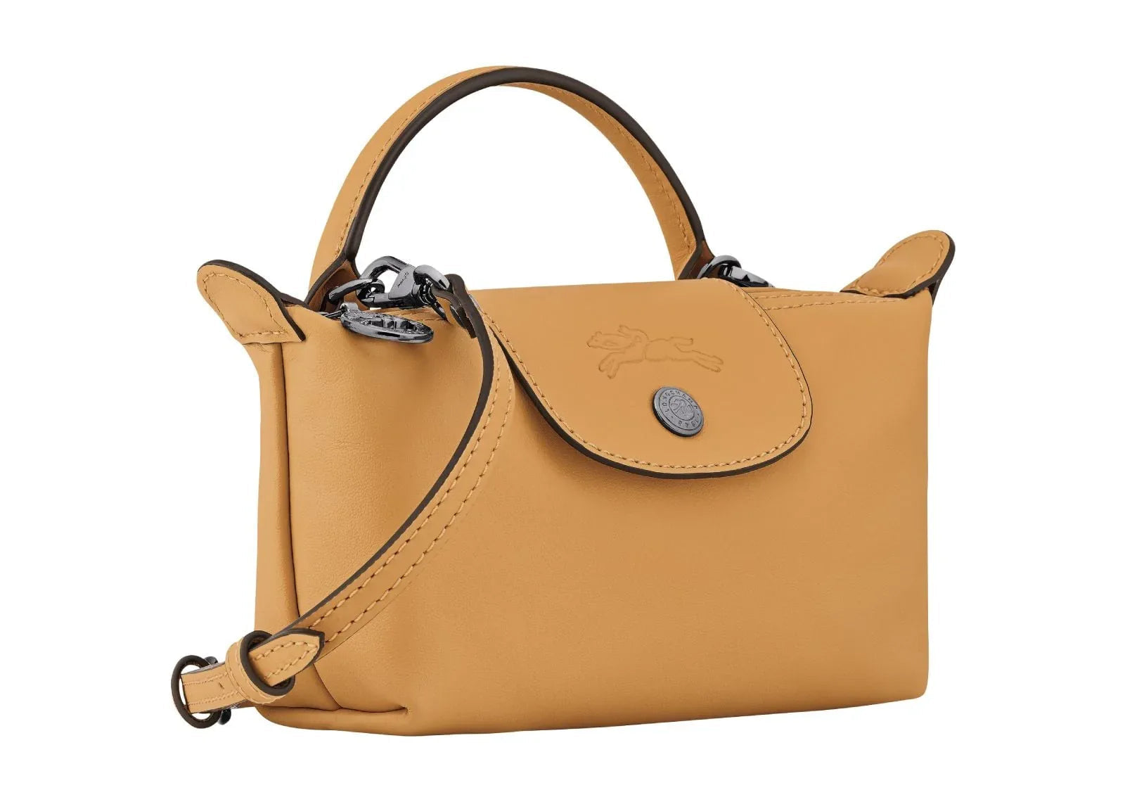 Longchamp Le Pliage Xtra XS Pouch Leather Honey - Sneaker Türkiye