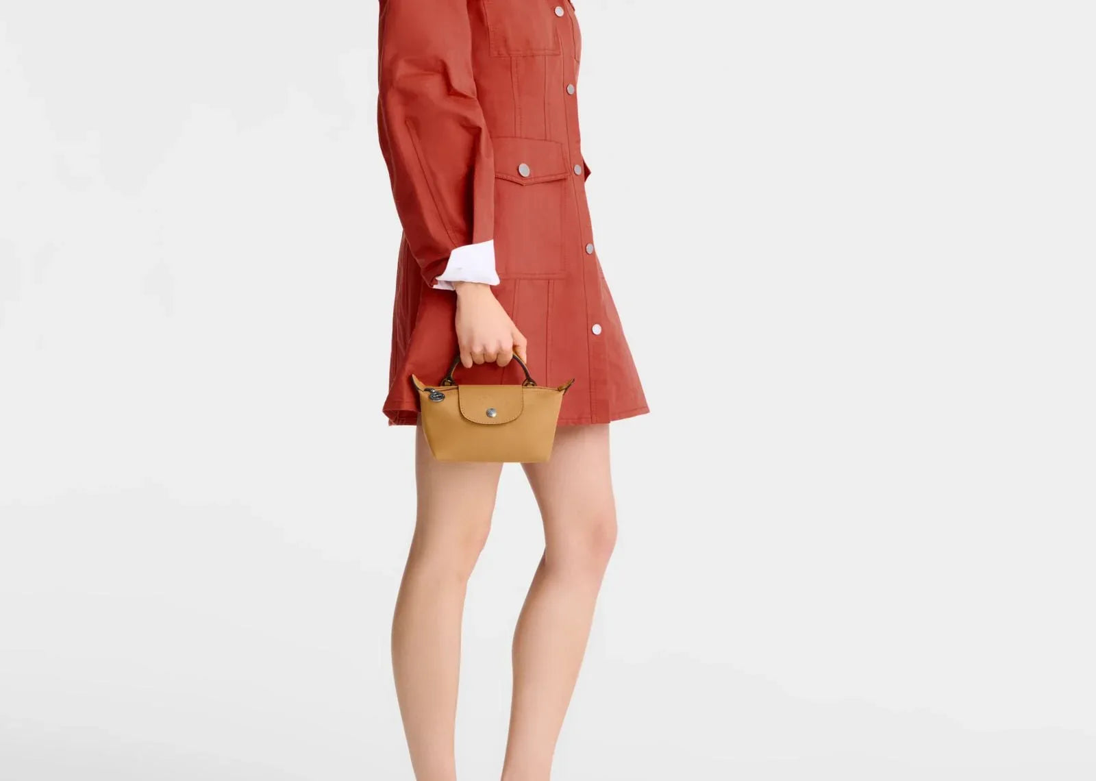 Longchamp Le Pliage Xtra XS Pouch Leather Honey - Sneaker Türkiye