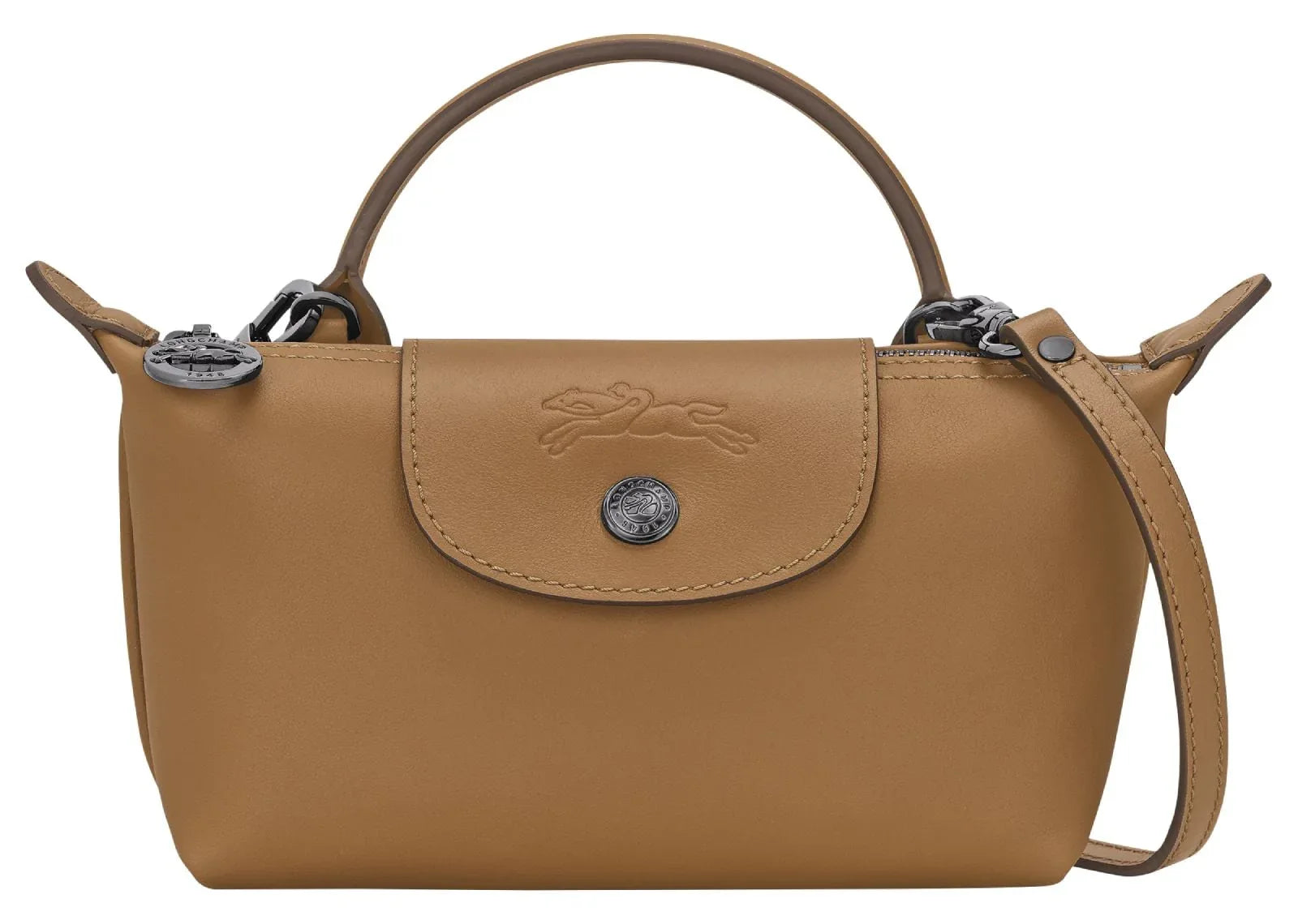 Longchamp Le Pliage Xtra XS Pouch Leather Tobacco - Sneaker Türkiye