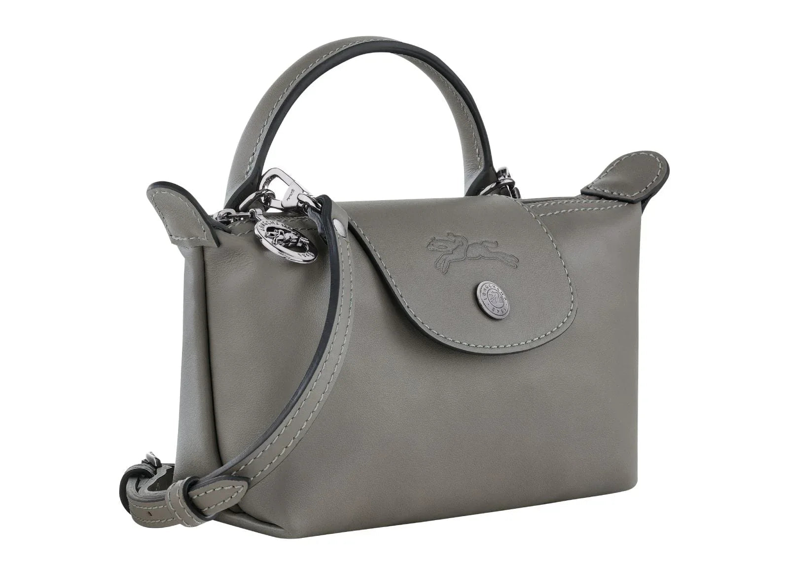 Longchamp Le Pliage Xtra XS Pouch Leather Turtledove - Sneaker Türkiye