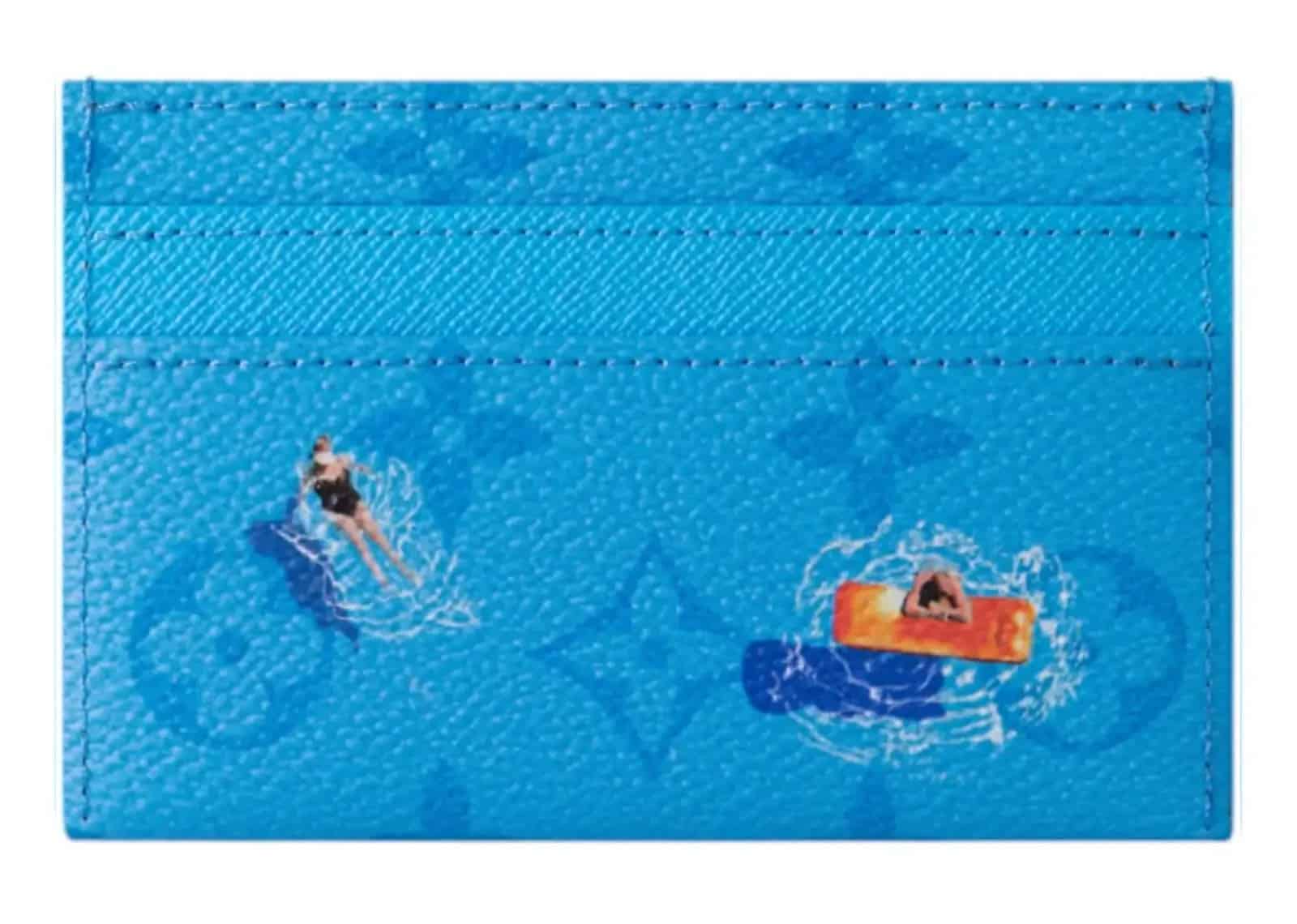 Louis Vuitton Pool Double Card Case Blue Lagoon - Sneaker Türkiye