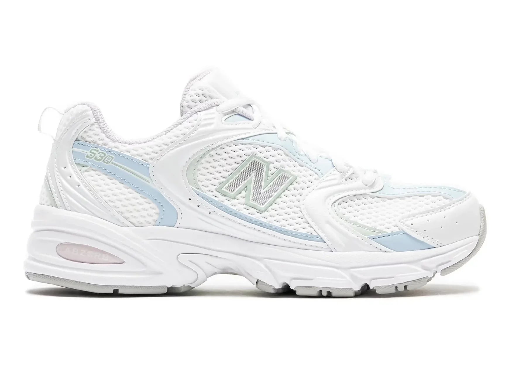 New Balance 530 White Light Chrome Blue Clay Ash - Sneaker Türkiye