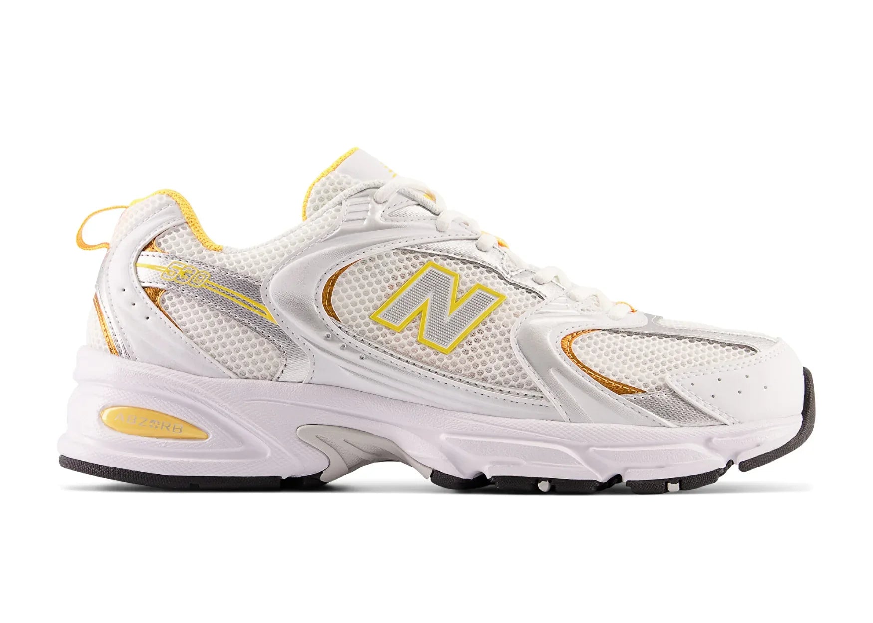 New Balance 530 White Vibrant Apricot Silver Metallic - Sneaker Türkiye