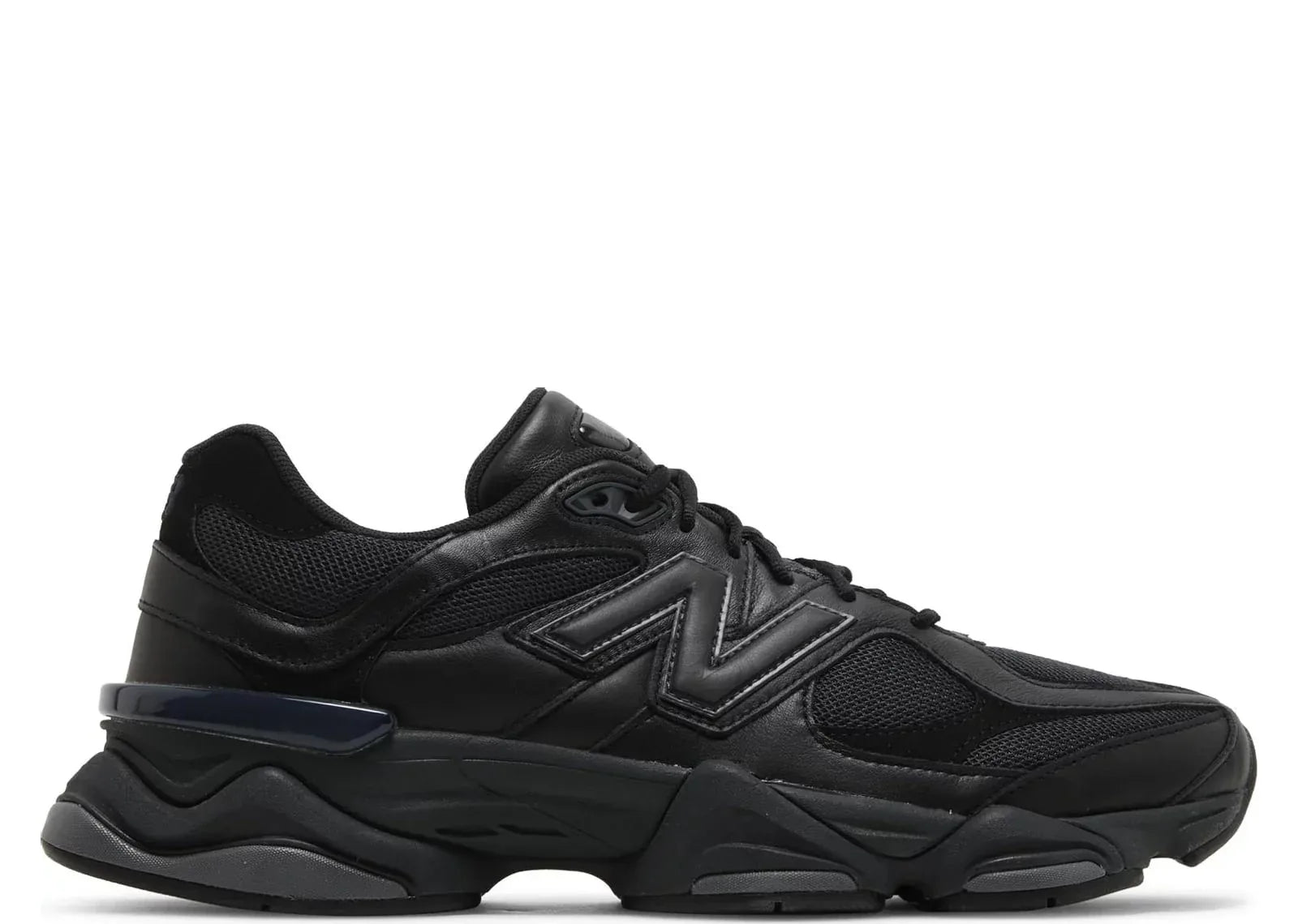 New Balance 9060 Triple Black Leather - Sneaker Türkiye