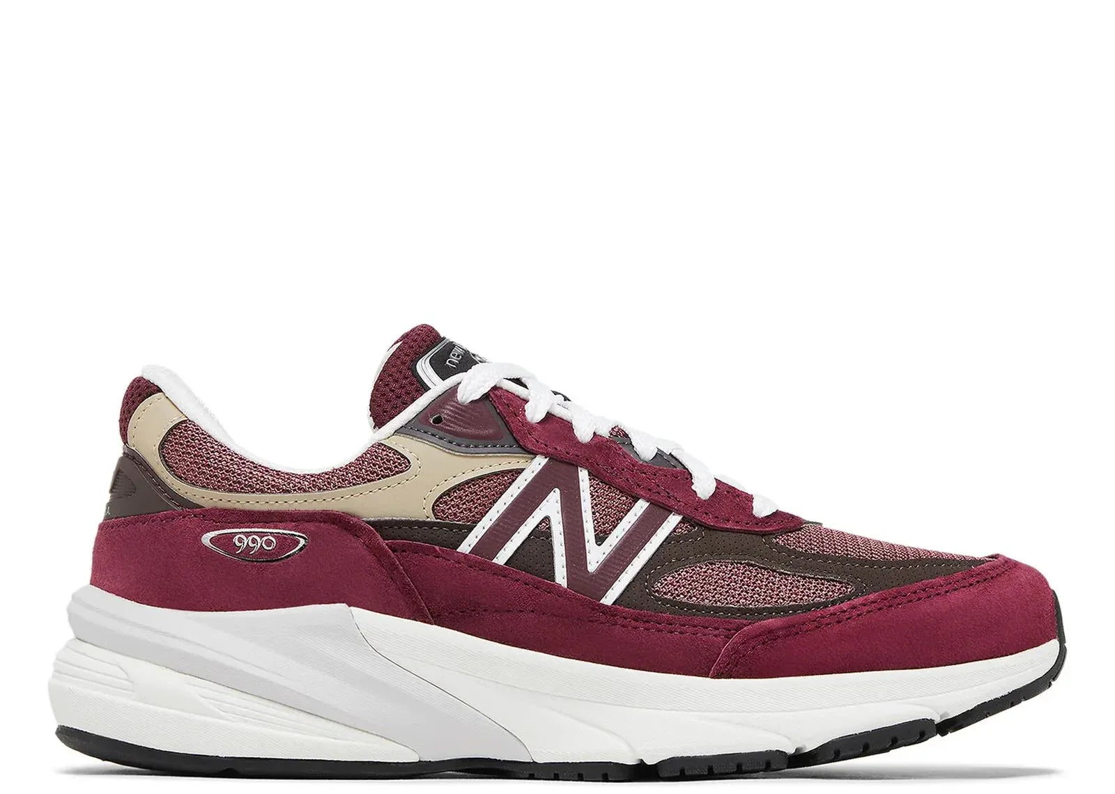 New Balance 990v6 MiUSA Teddy Santis Burgundy Tan - Sneaker Türkiye
