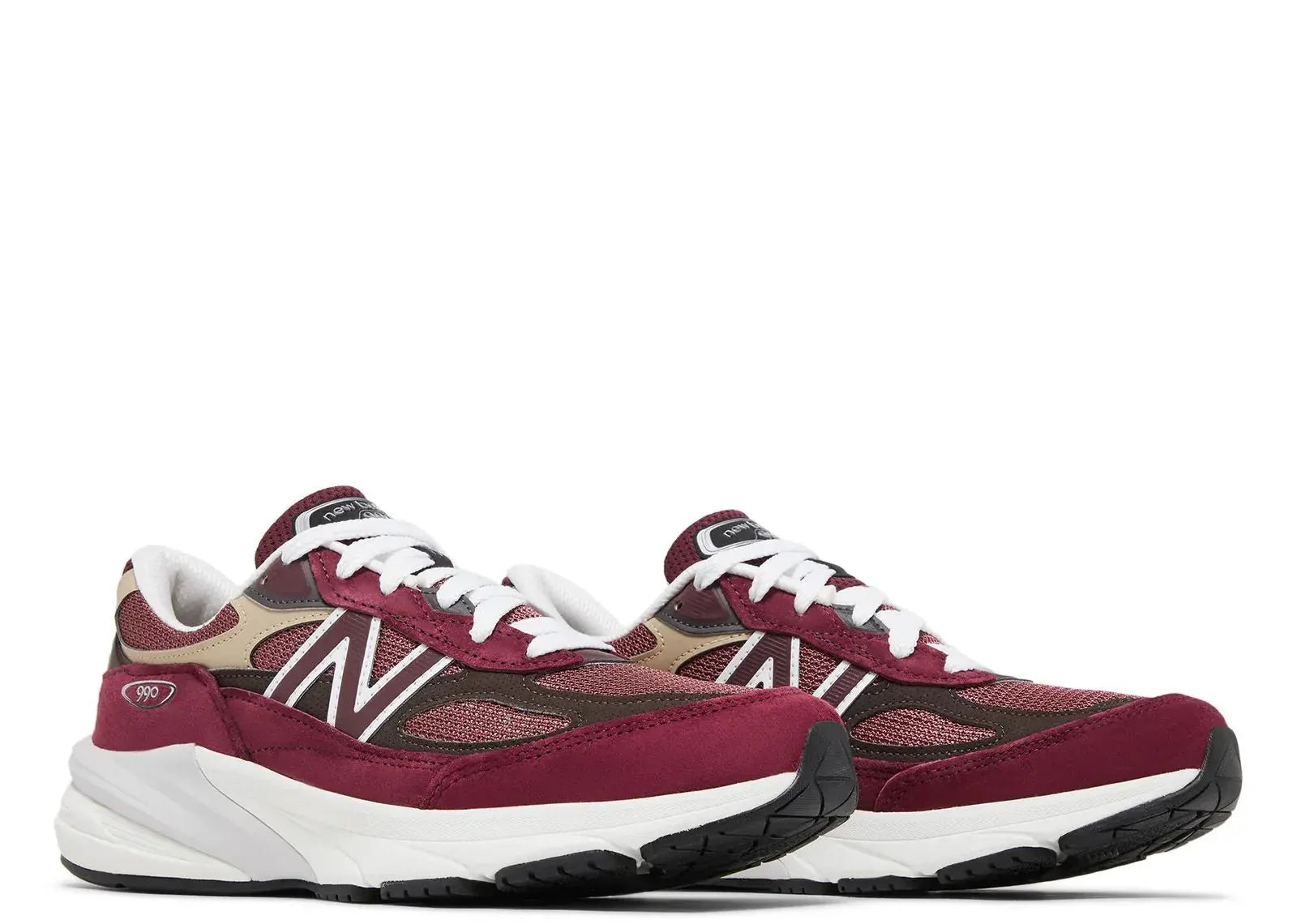 New Balance 990v6 MiUSA Teddy Santis Burgundy Tan - Sneaker Türkiye