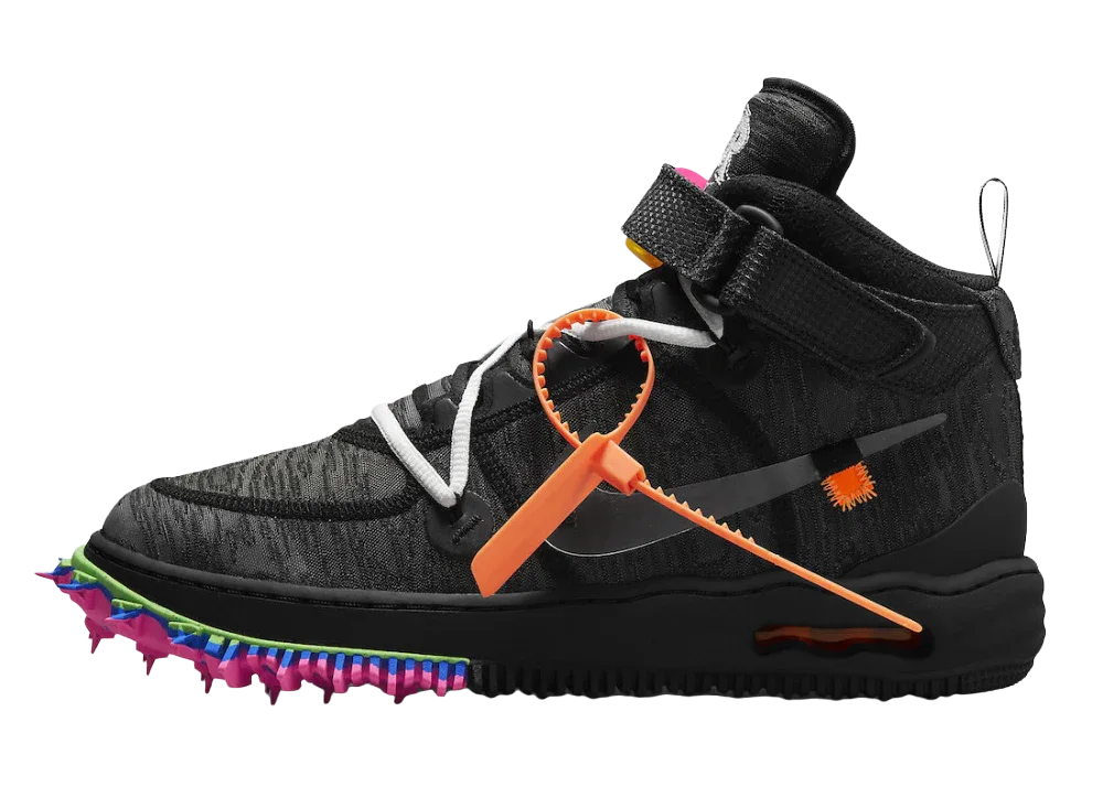 Nike Air Force 1 Mid Off-White Black - Sneaker Türkiye