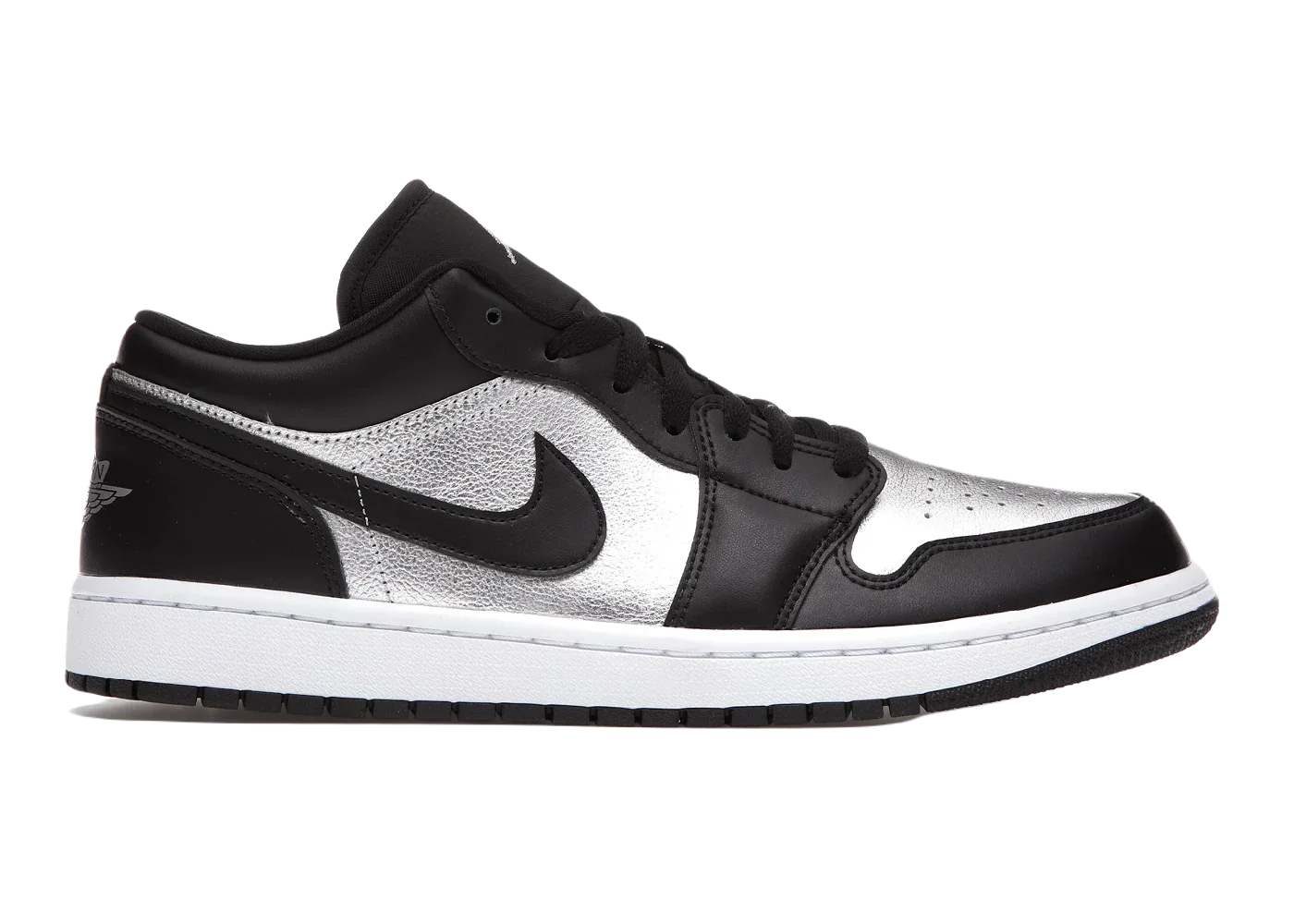 Nike Air Jordan 1 Low SE Black Metallic Silver (W) - Sneaker Türkiye