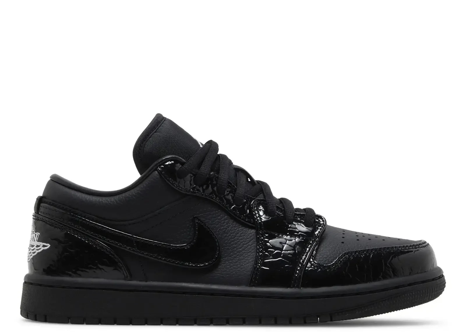 Nike Air Jordan 1 Low SE Patent Elephant Black (W) - Sneaker Türkiye