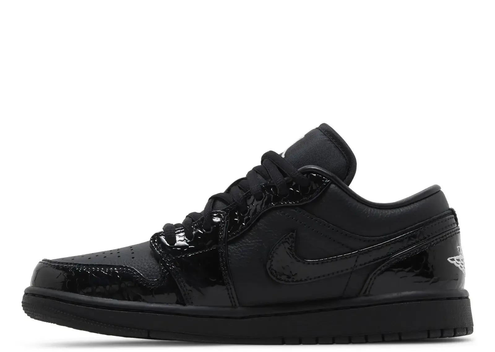 Nike Air Jordan 1 Low SE Patent Elephant Black (W) - Sneaker Türkiye