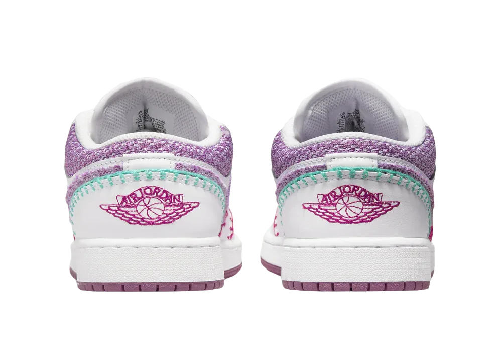 Nike Air Jordan 1 Low White Light Bordeaux (GS) - Sneaker Türkiye