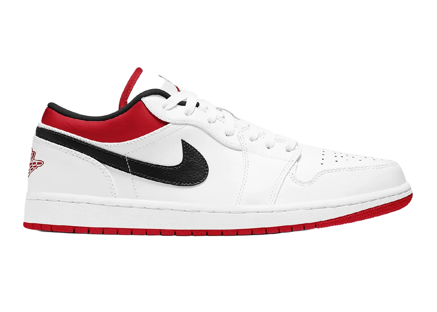 Nike Air Jordan 1 Low White University Red Black - Sneaker Türkiye