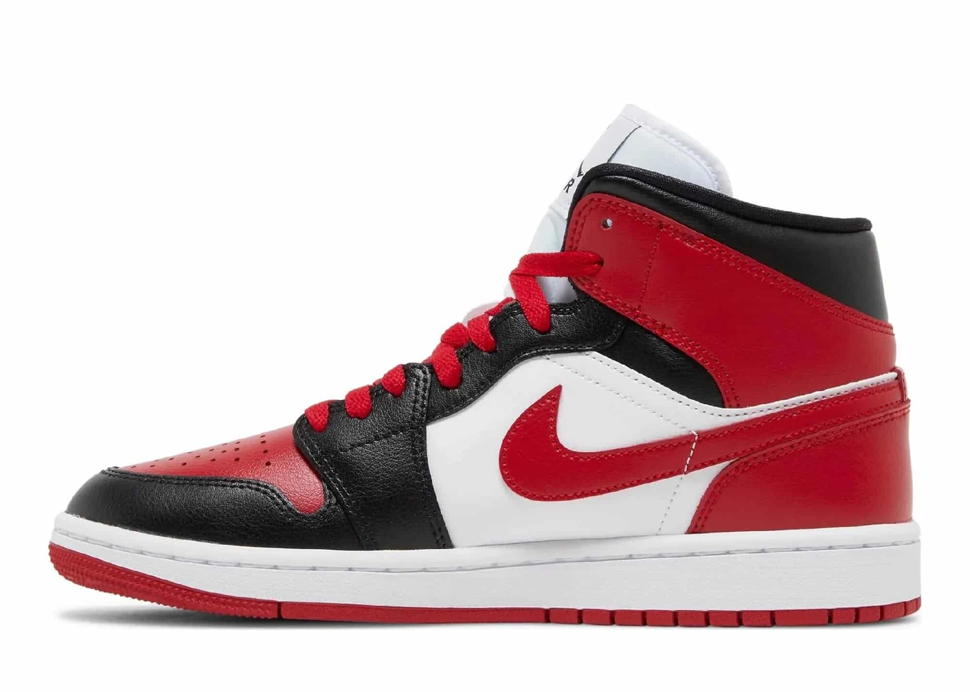 Nike Air Jordan 1 Mid Alternate Bred Toe (W) - Sneaker Türkiye